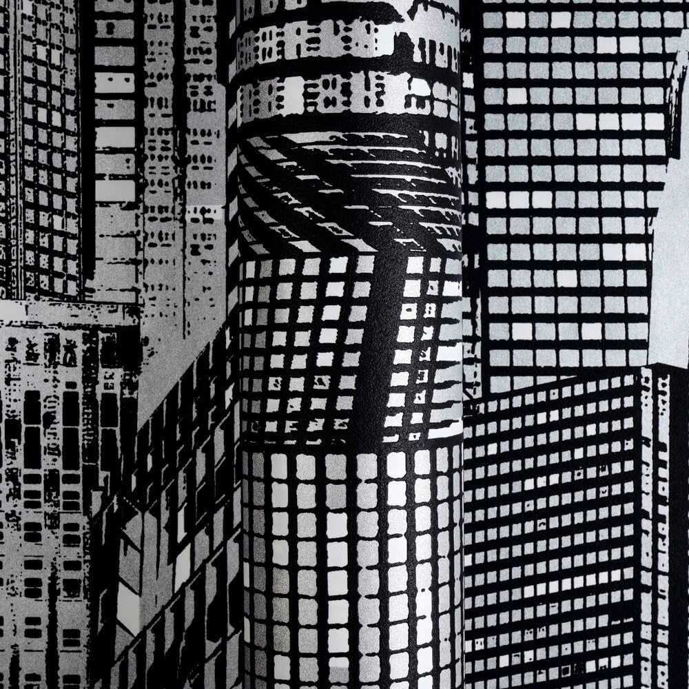 a-s-cr-ation-day-night-vliestapete-schwarz-silber-leuchtend image 7
