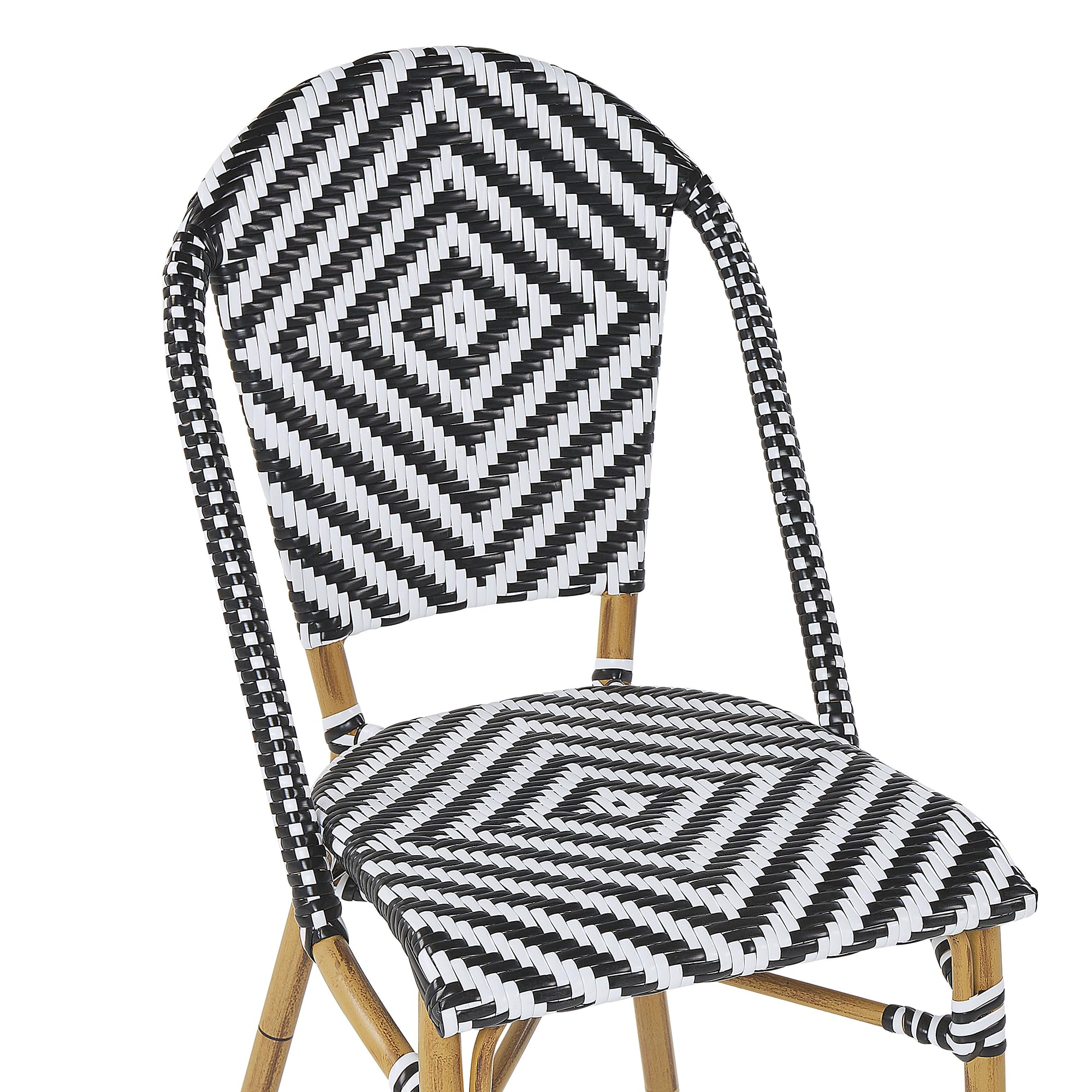 beliani-rifreddo-gartenset-rattan-schwarz-weiss-4-sitzer image 6