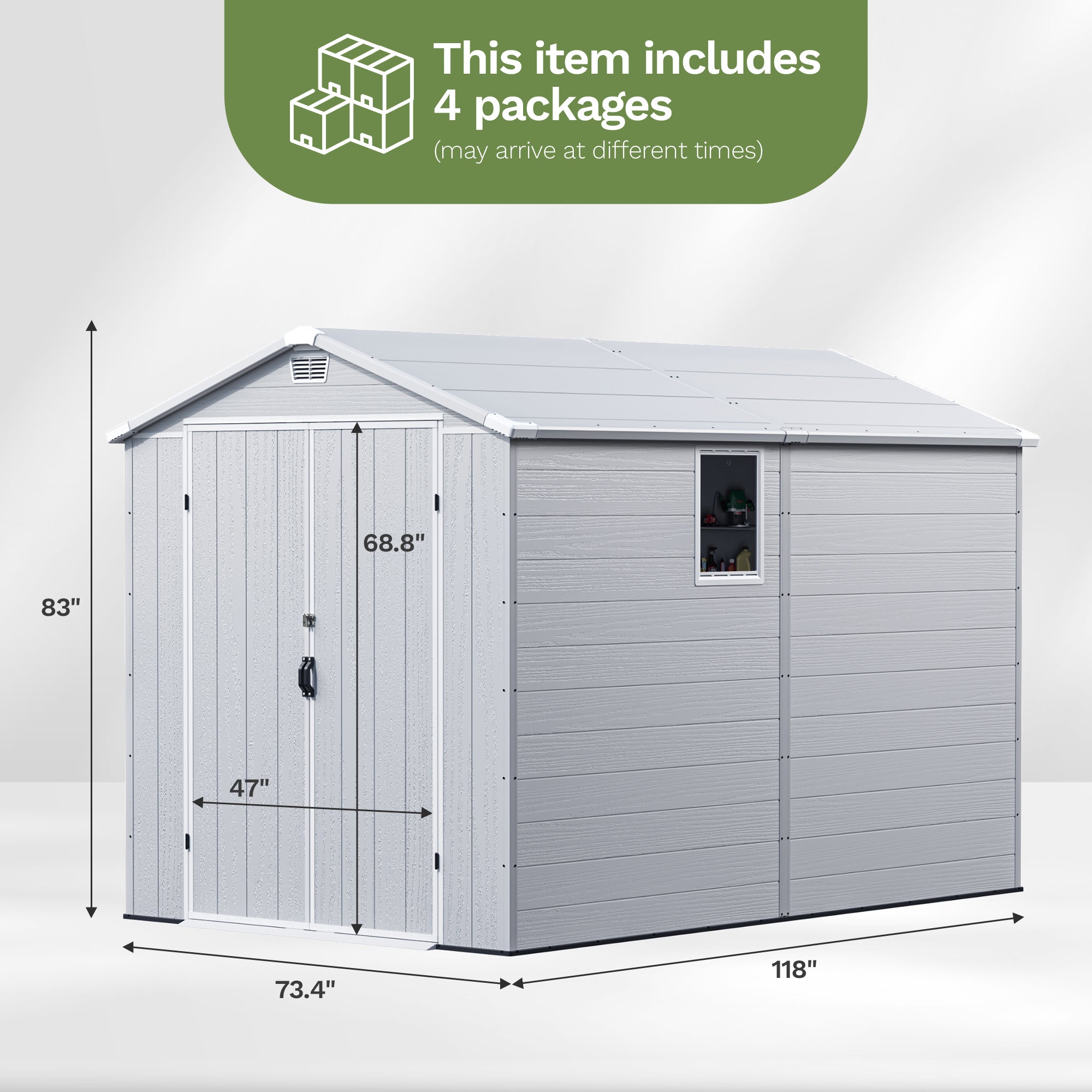 homall-metal-shed-ger-tehaus-kunststoff-6x10ft-hellgrau image 2