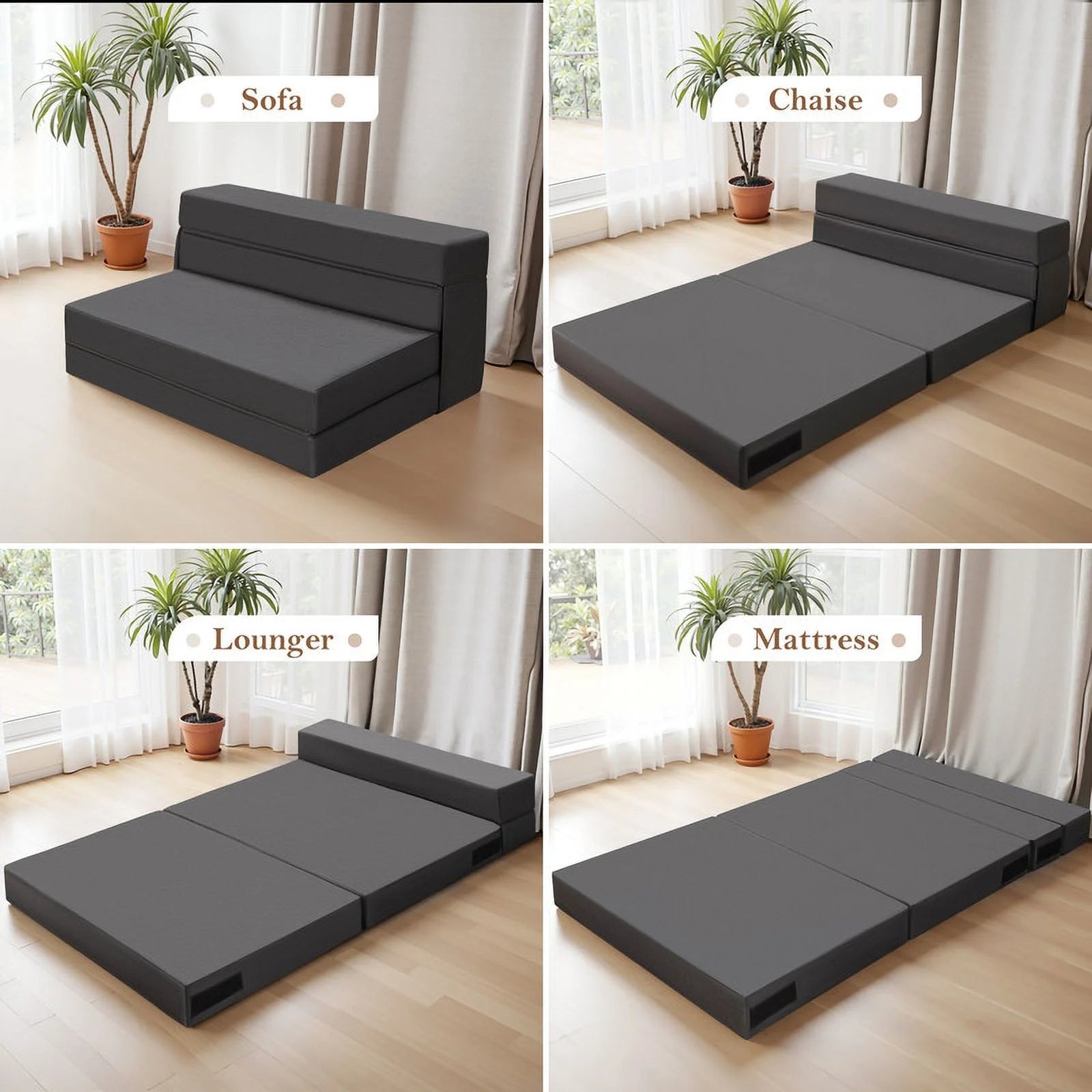 homall-sofa-klappsofa-beige-futon-schlafsessel-mit-kissen image 5