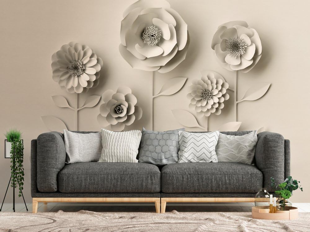 a-s-cr-ation-the-wall-382931-fototapete-blumen-beige-3d image 3
