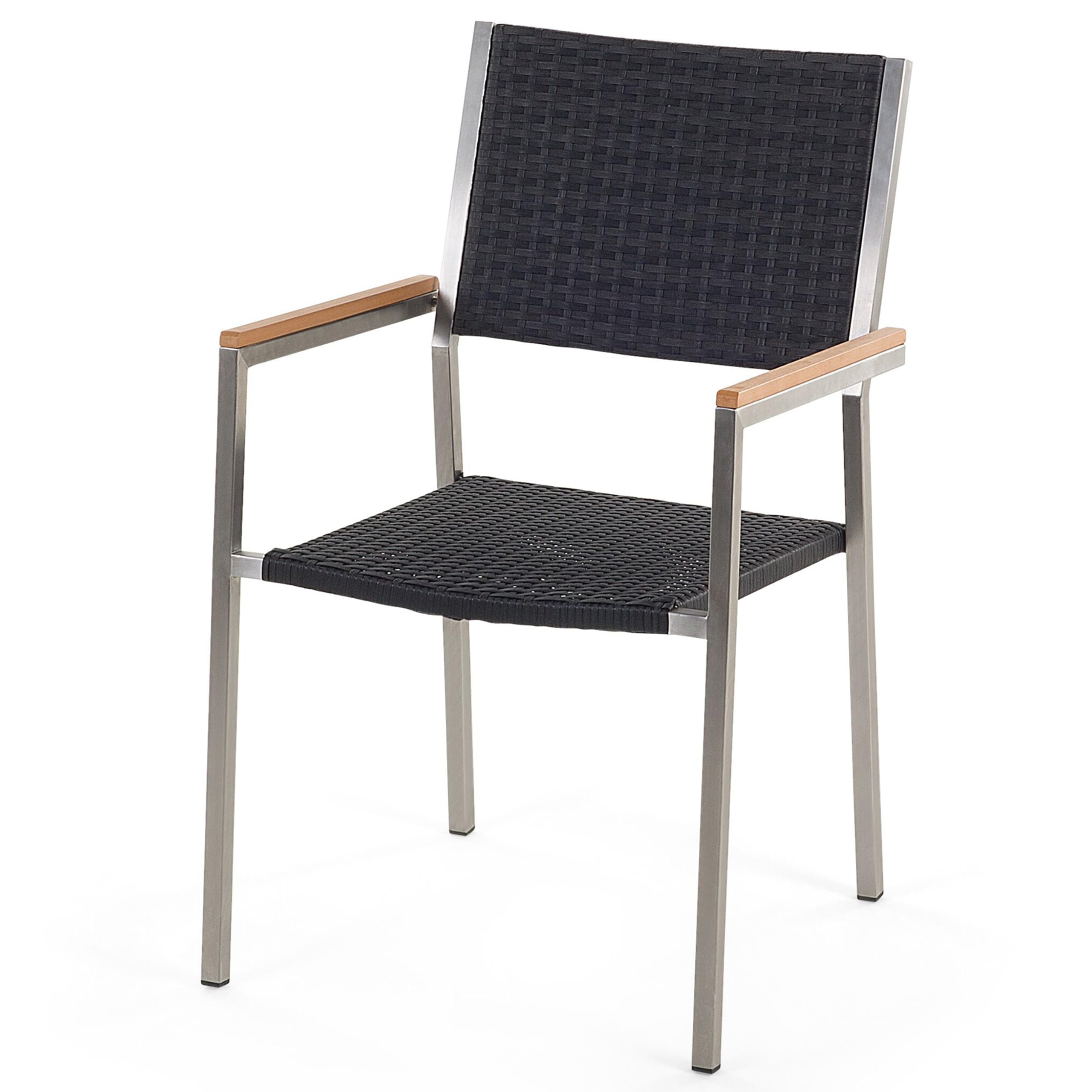 beliani-gartenm-bel-set-tisch-180-cm-eukalyptus-6-rattan-schwarz image 8