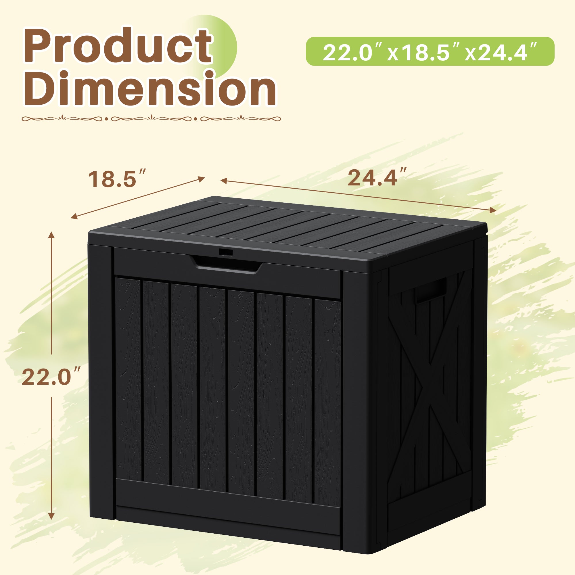 homall-patio-furniture-auflagenbox-schwarz-151-liter image 3