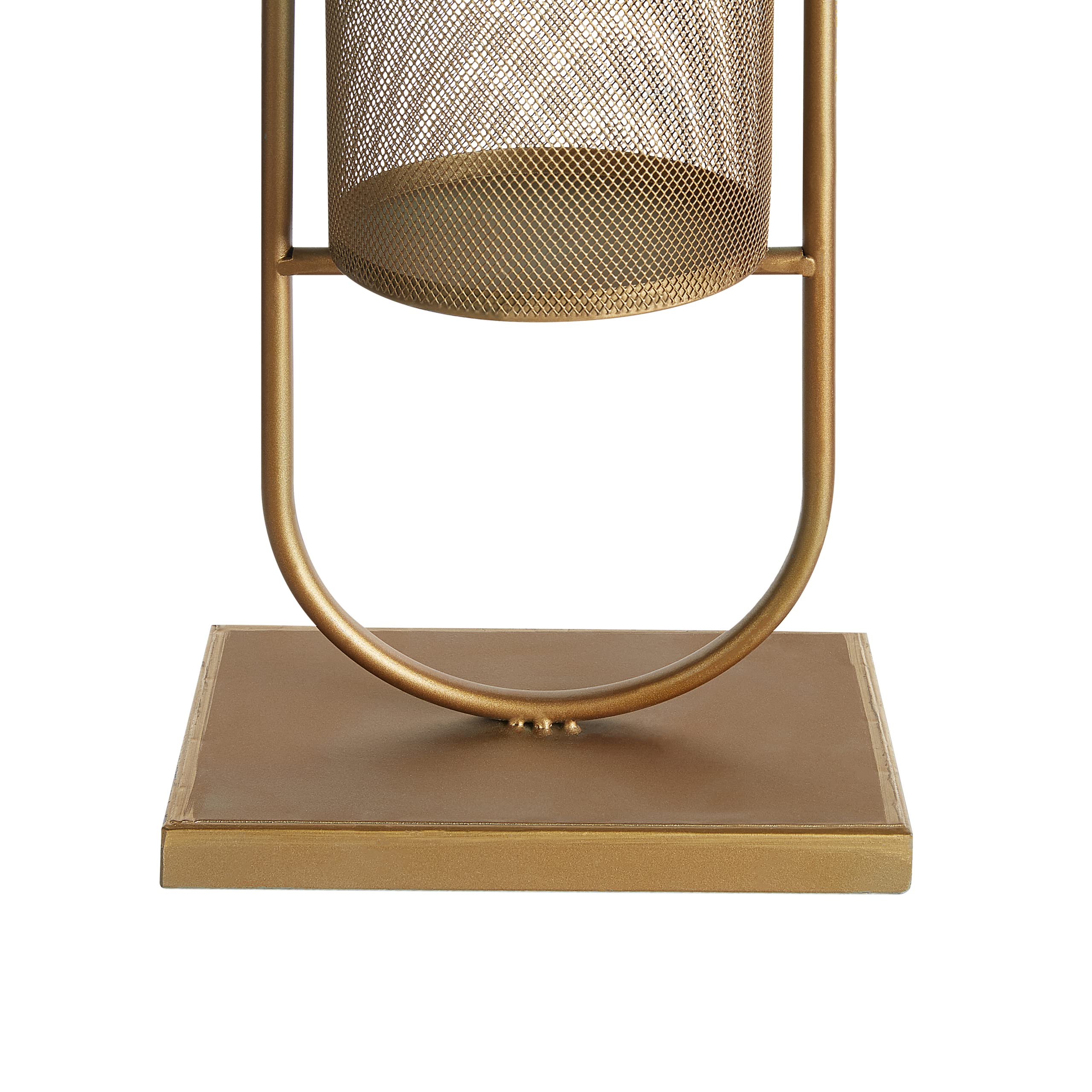 beliani-kerzenst-nder-oval-gold-53-cm-eisen-windlicht image 6