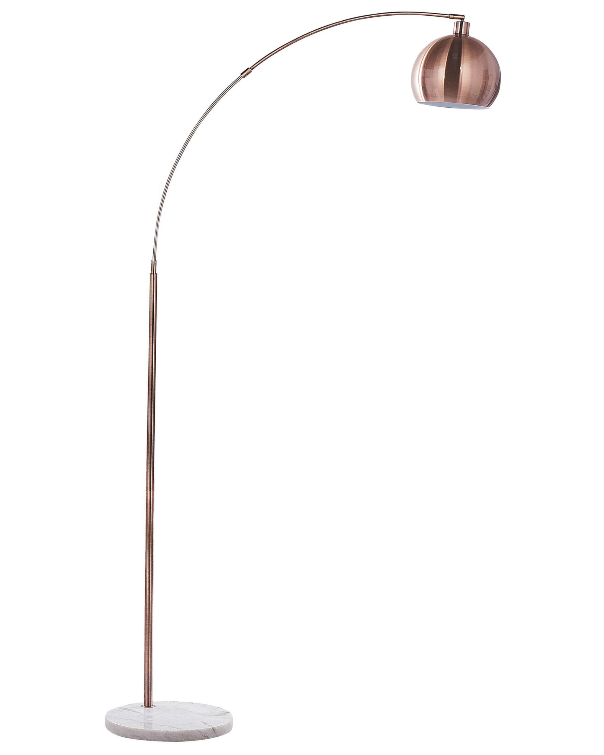beliani-paroo-stehlampe-kupfer-metall-marmor-210-cm-e27 image 1