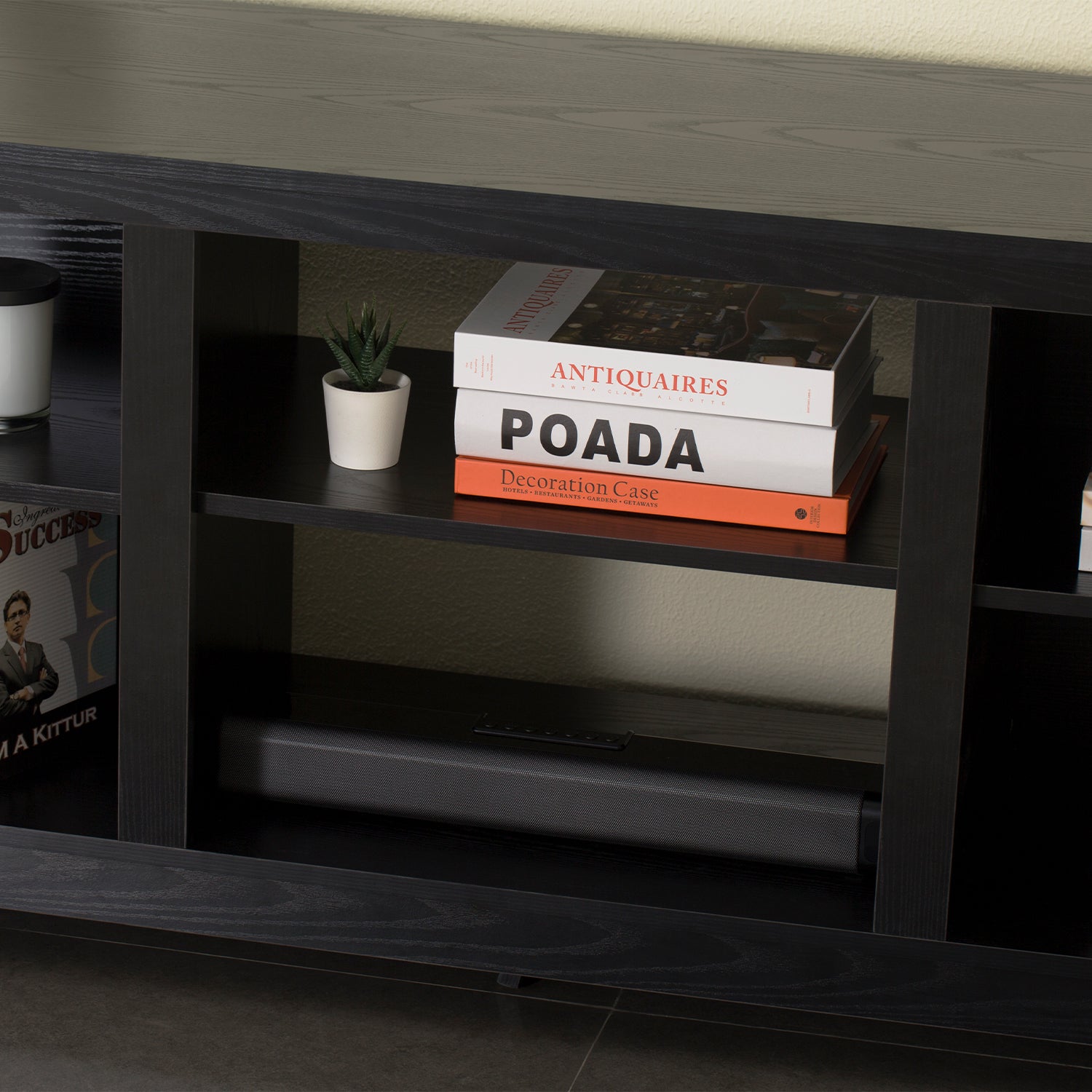 homall-tv-stand-tv-schrank-schwarz-mit-elektrokamin-65-zoll image 6