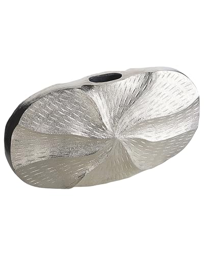 beliani-vase-urgench-blumenvase-aluminium-silber-21-cm-handarbeit image 7