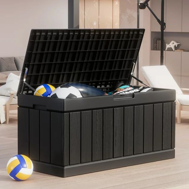 homall-patio-furniture-deck-box-gartenbox-beige-310-l-wasserdicht image 2