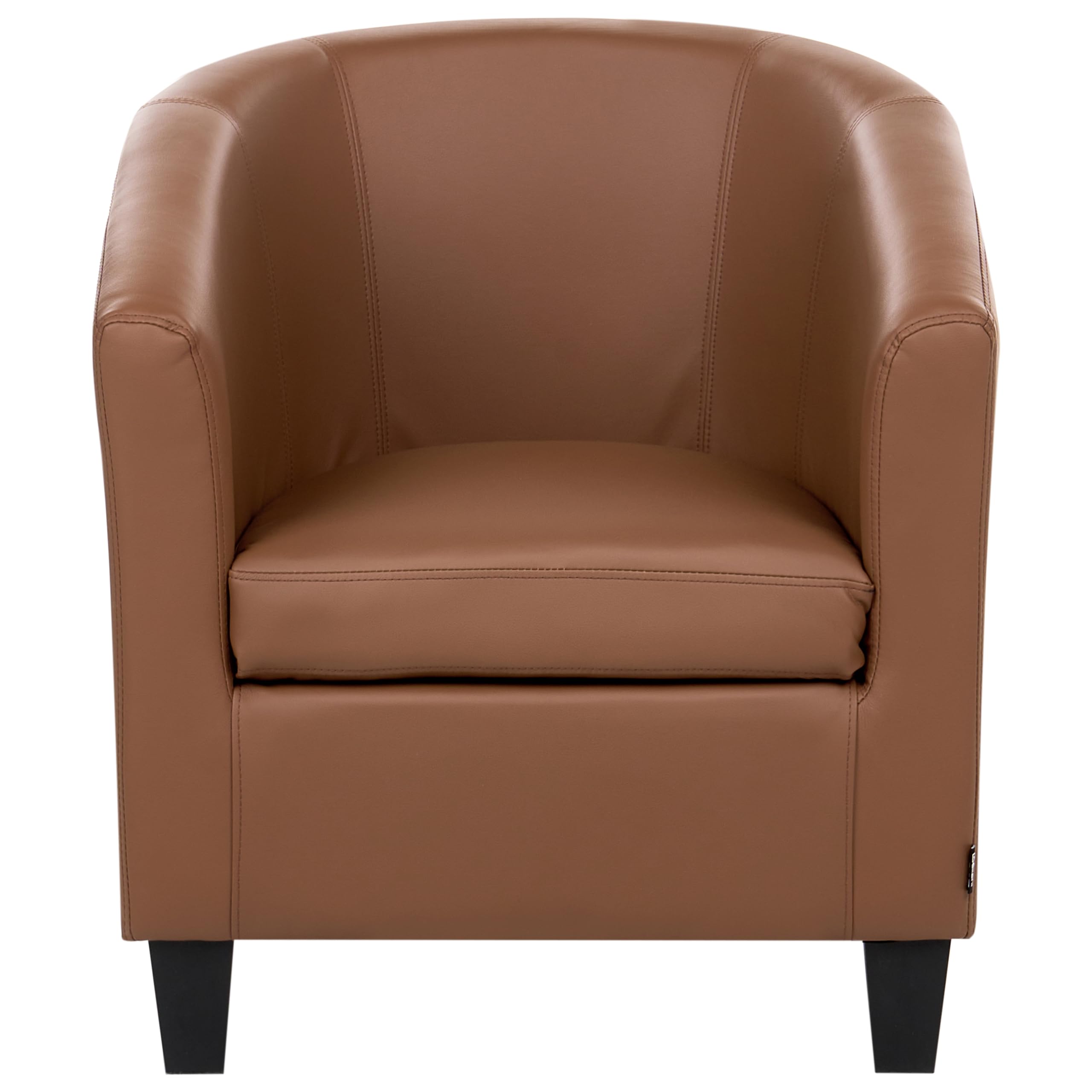beliani-borwick-cocktailsessel-kunstleder-braun-sessel image 4