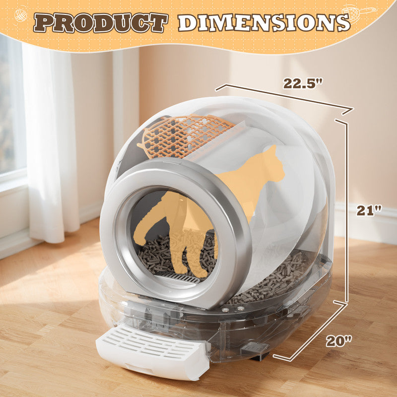 homall-shelf-katzentoilette-selbstreinigend-wei-mit-app image 7