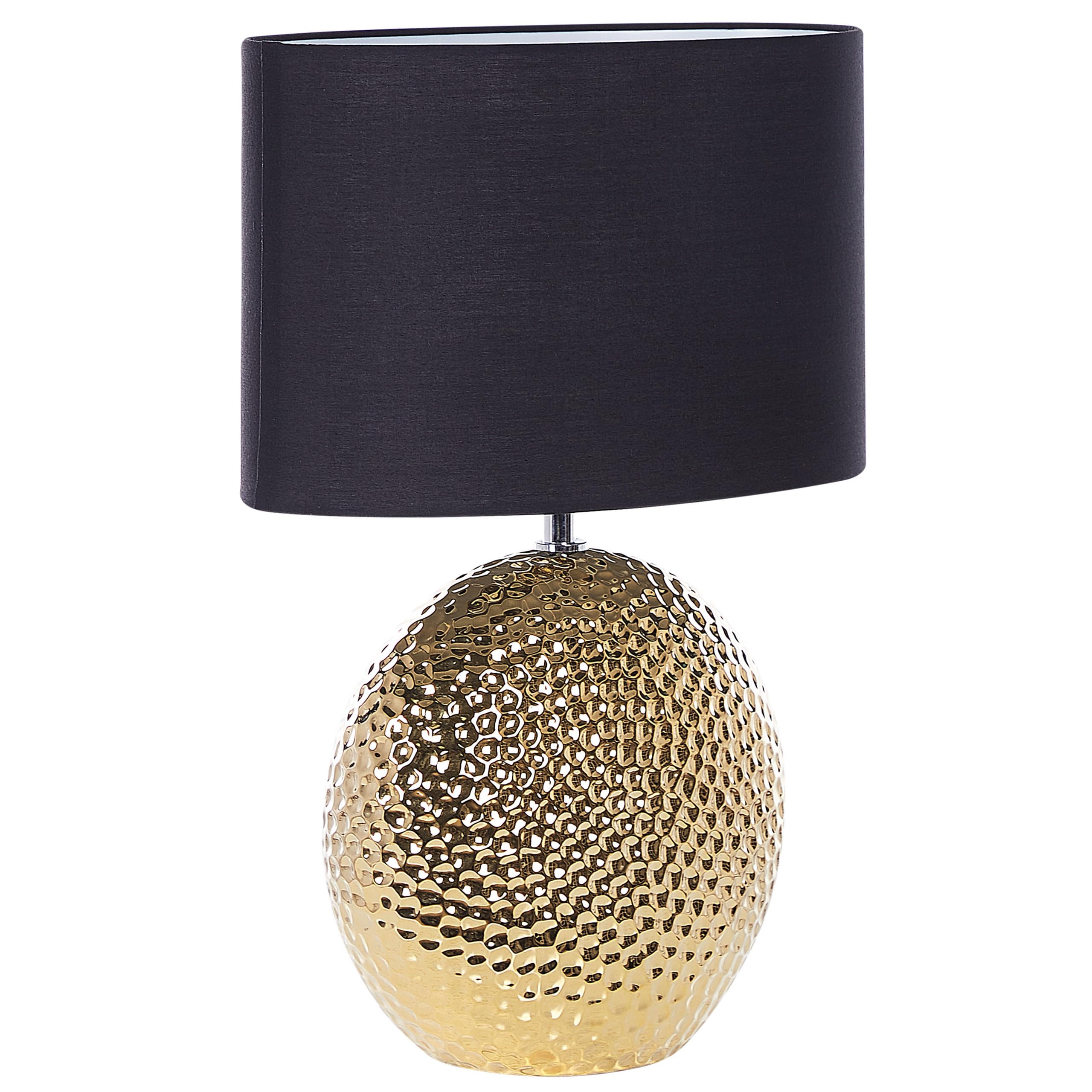 beliani-nasva-tischlampe-gold-schwarz-keramik-stoffschirm image 4