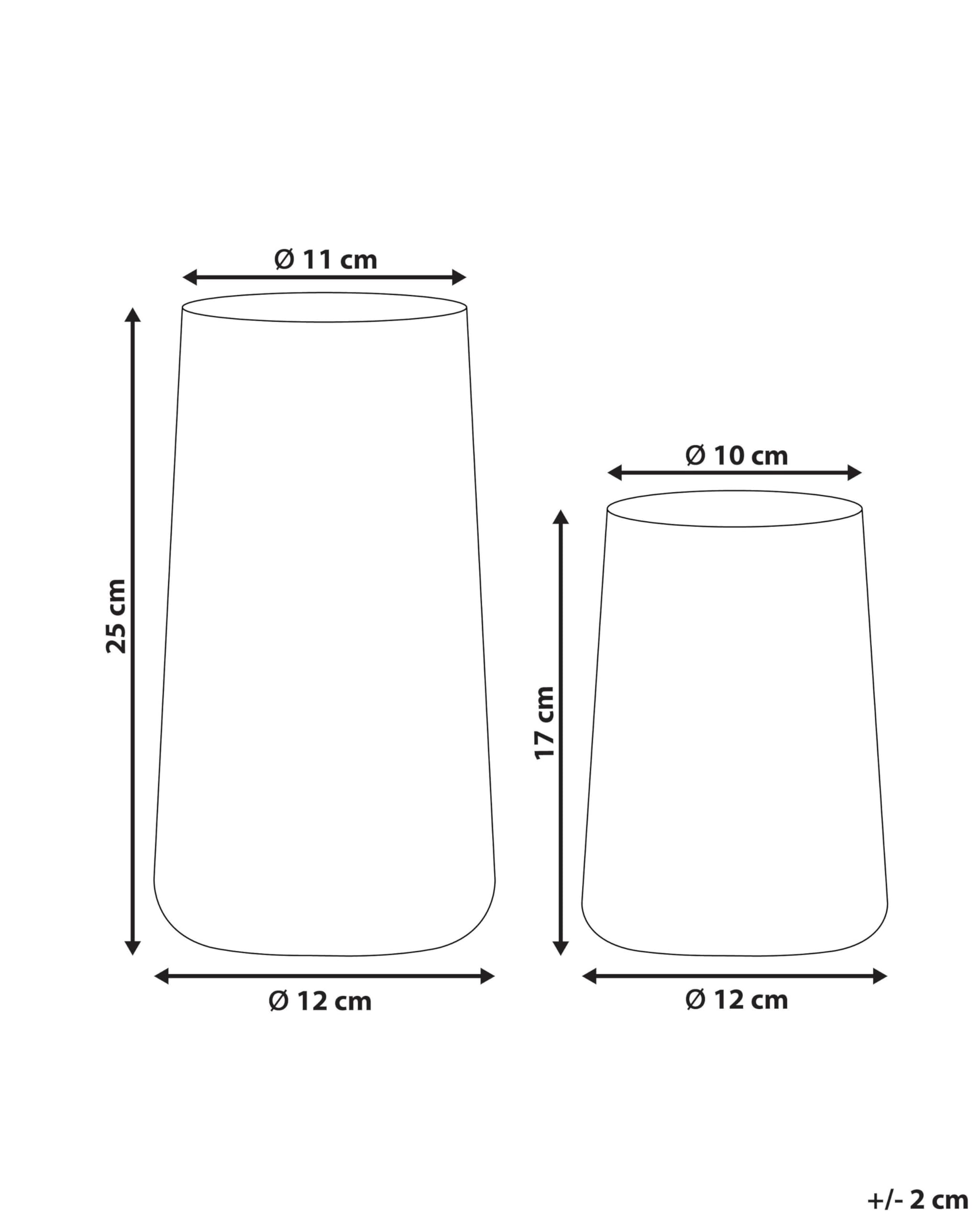 beliani-kulche-dekovase-glas-transparent-2er-set-25-cm image 3