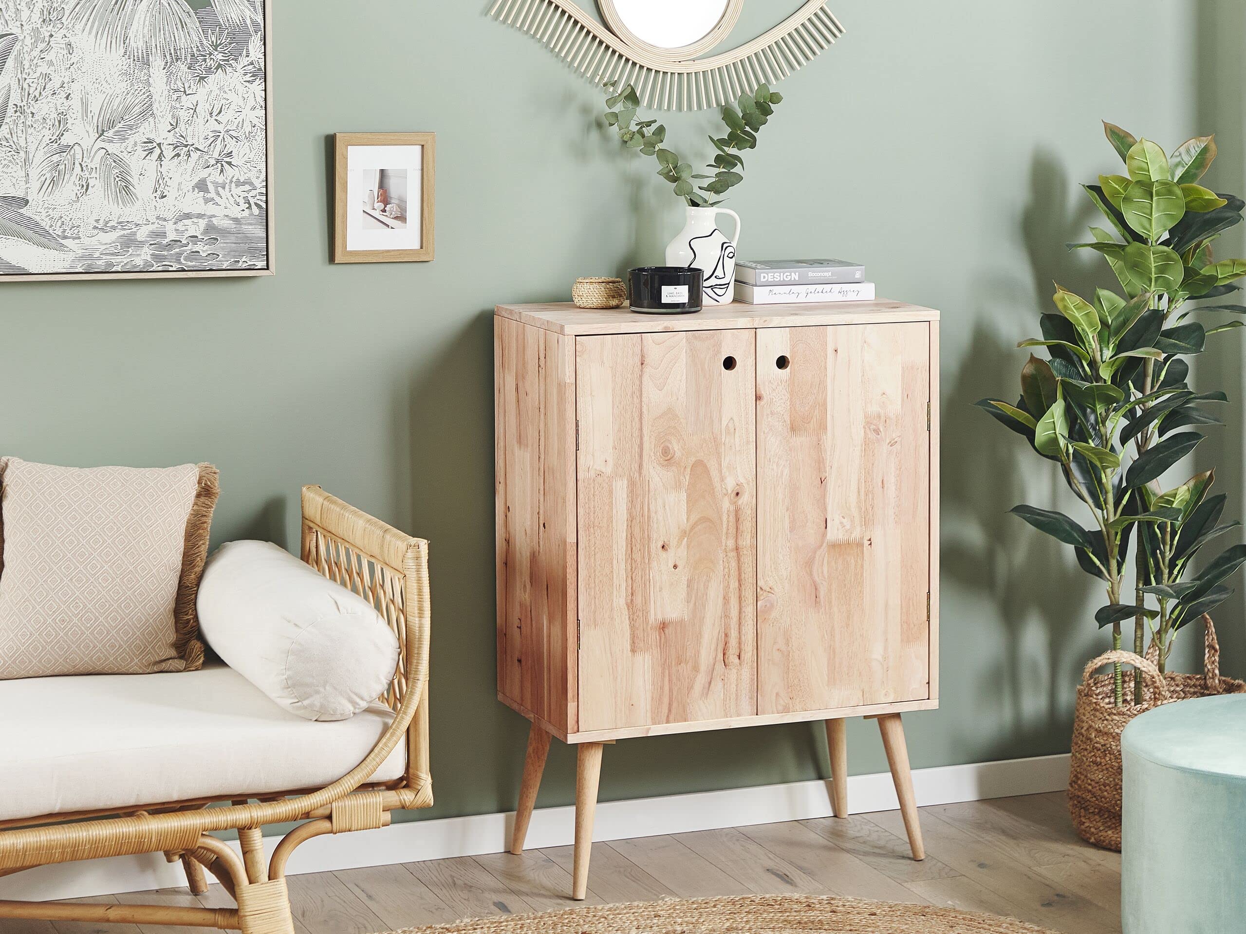 beliani-chandler-sideboard-hellbraun-2-t-ren-holz image 2