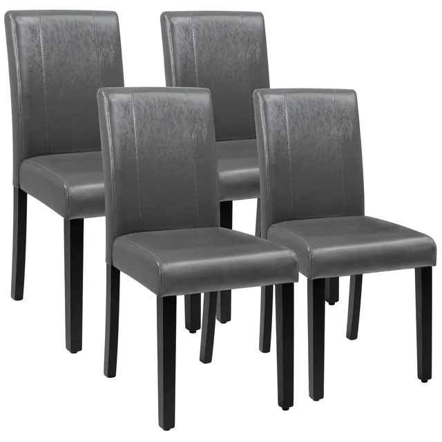 homall-modern-dining-chair-esszimmerstuhl-4er-set-beige-kunstleder image 1