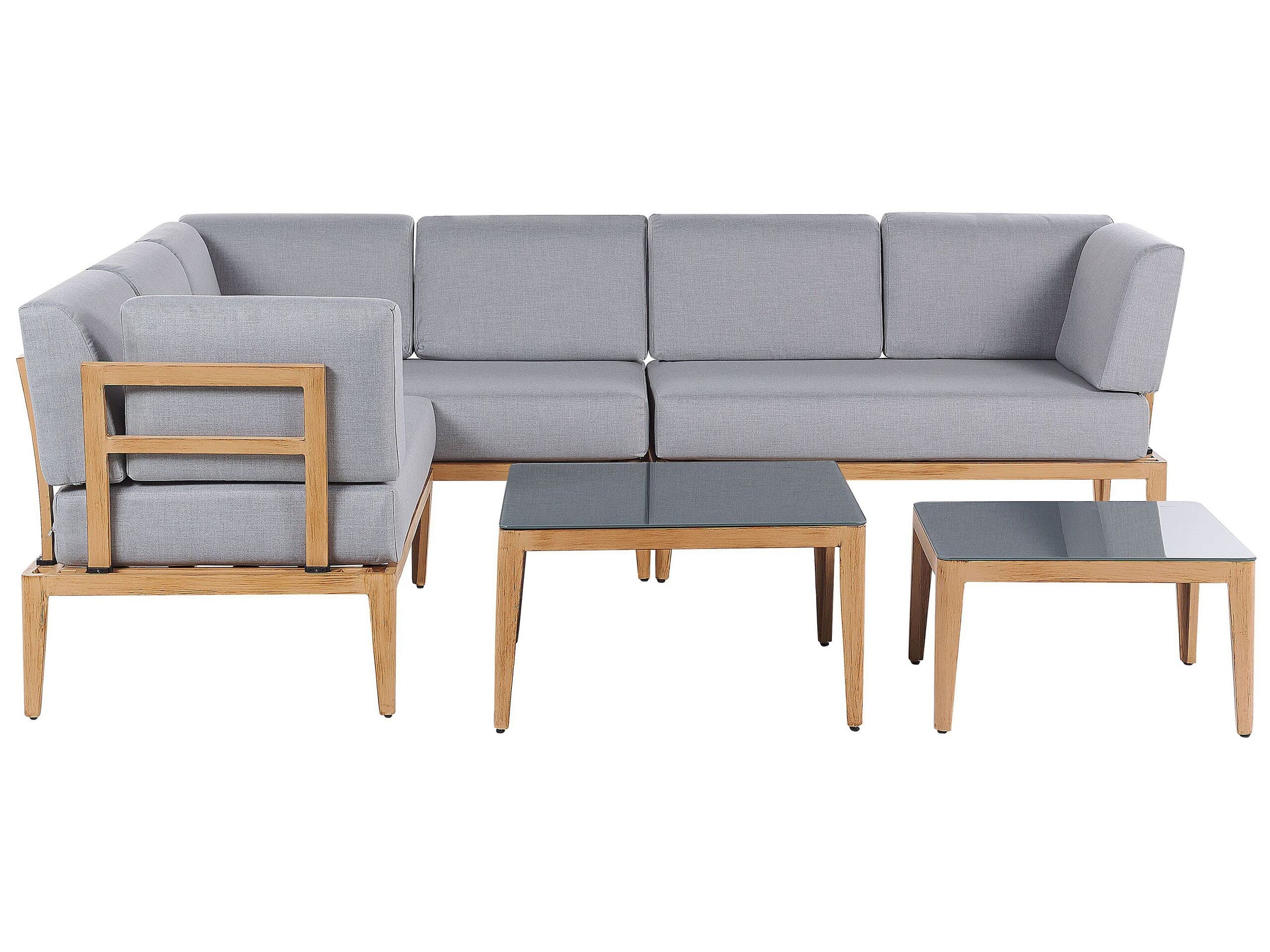 beliani-rima-lounge-set-grau-aluminium-6-personen-links image 3