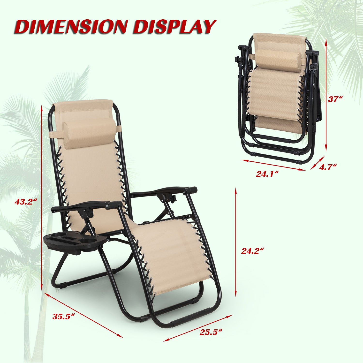 homall-patio-liegestuhl-3er-set-beige-zero-gravity-mit-tisch image 7