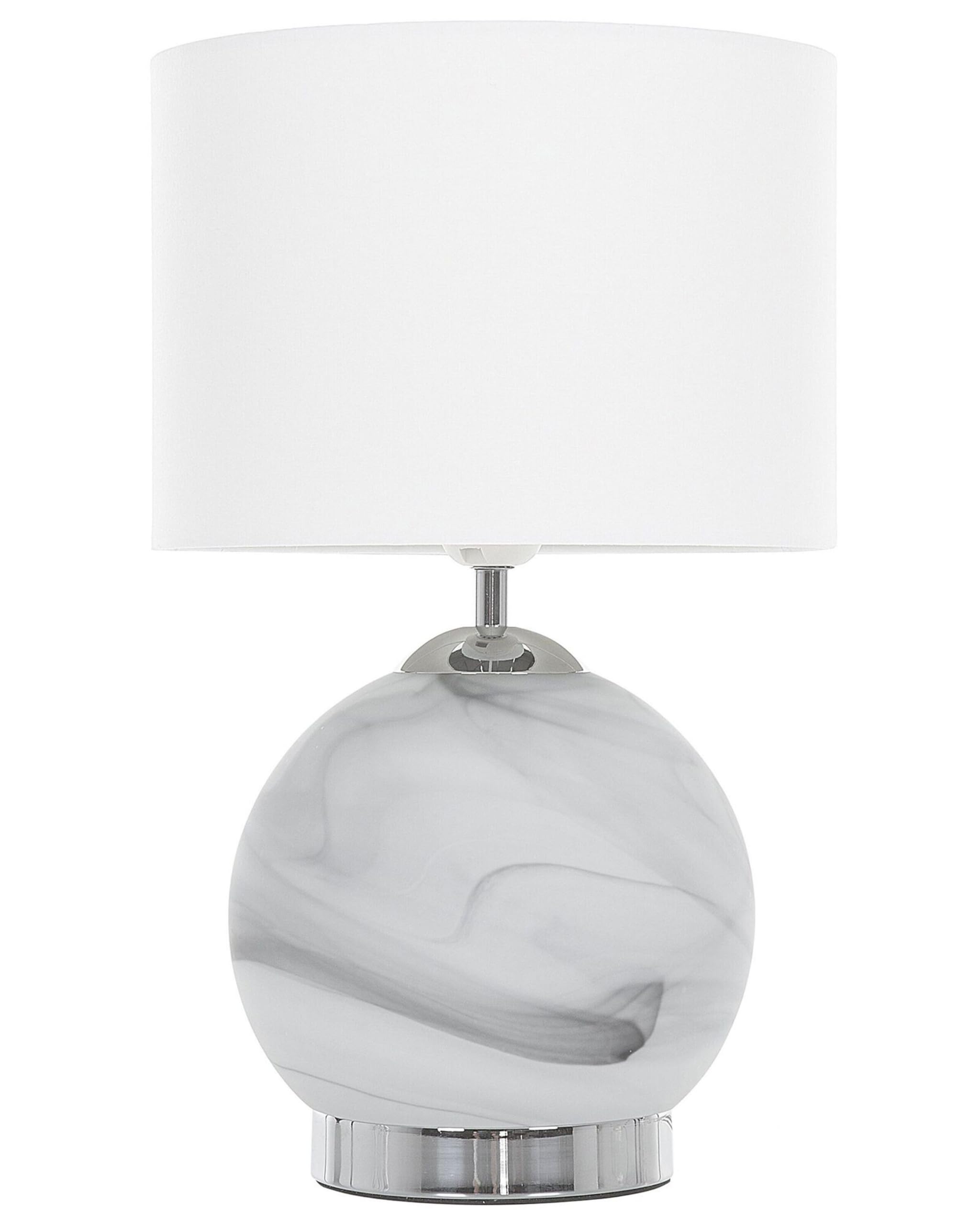 beliani-uele-tischlampe-wei-marmor-optik-40-cm image 1