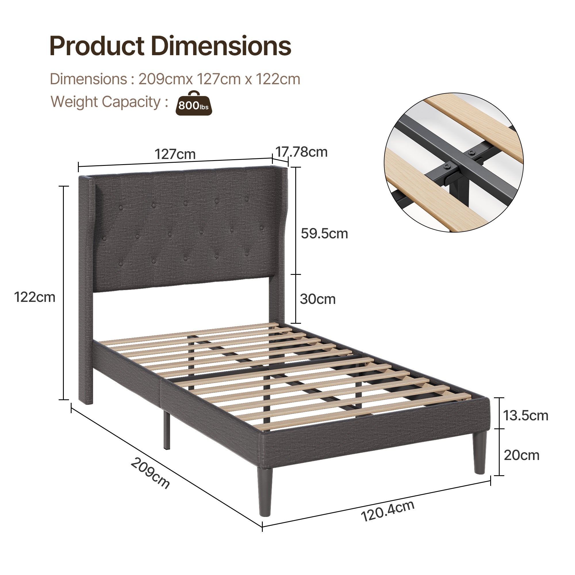 bealife-af15-einzelbett-120x200-dunkelgrau-polsterbett image 4