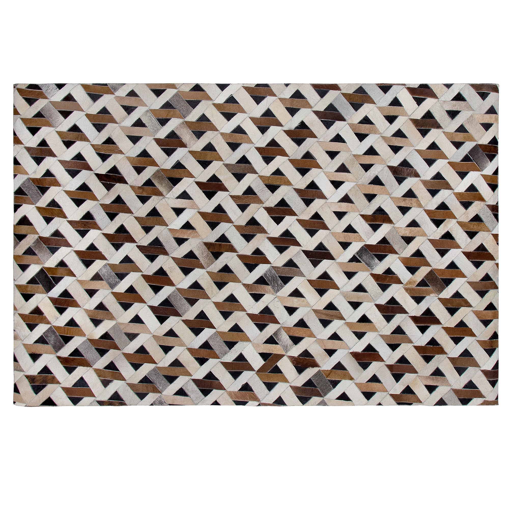 beliani-tuglu-teppich-160x230-cm-braun-grau-leder-zickzack image 5