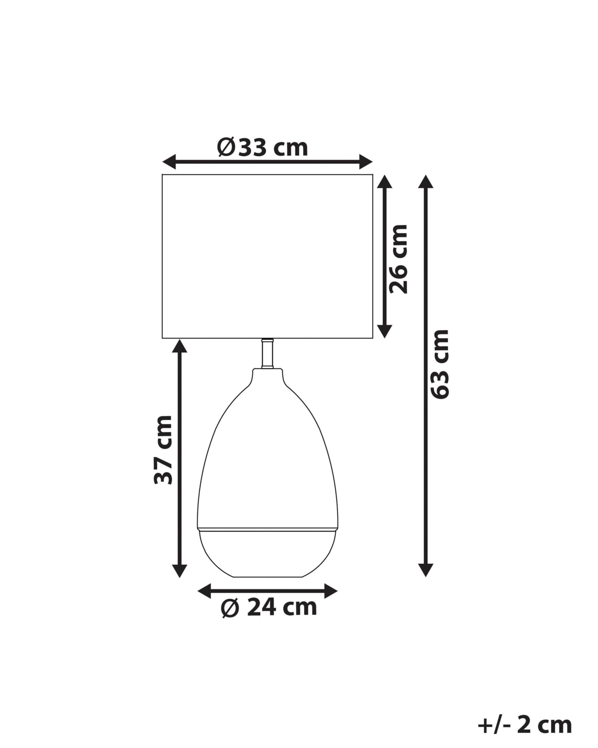 beliani-okari-tischlampe-glas-wei-gold-63-cm-vase-optik image 3