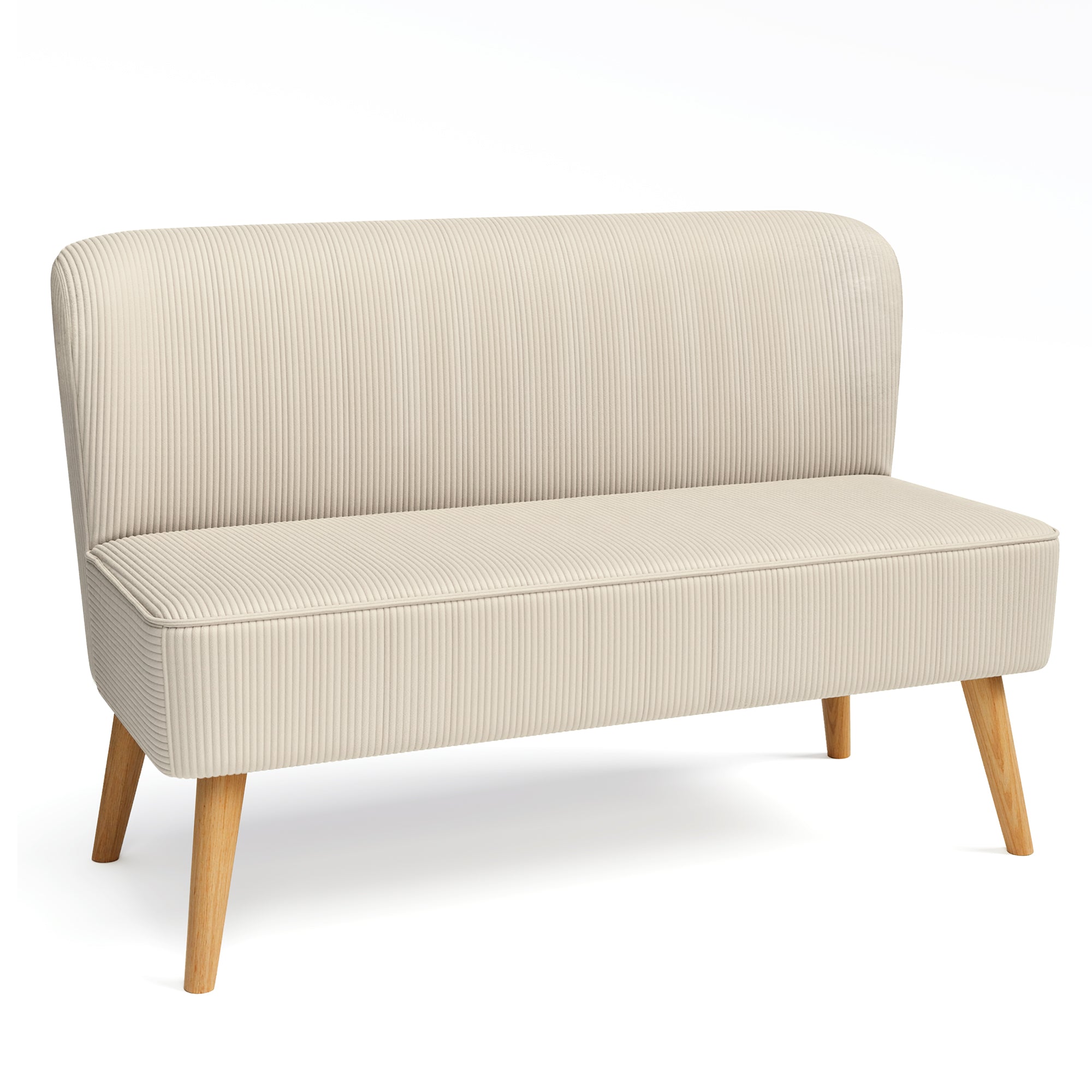 bealife-ar57-2-sitzer-sofa-cord-beige-117cm-mit-holzgestell image 1