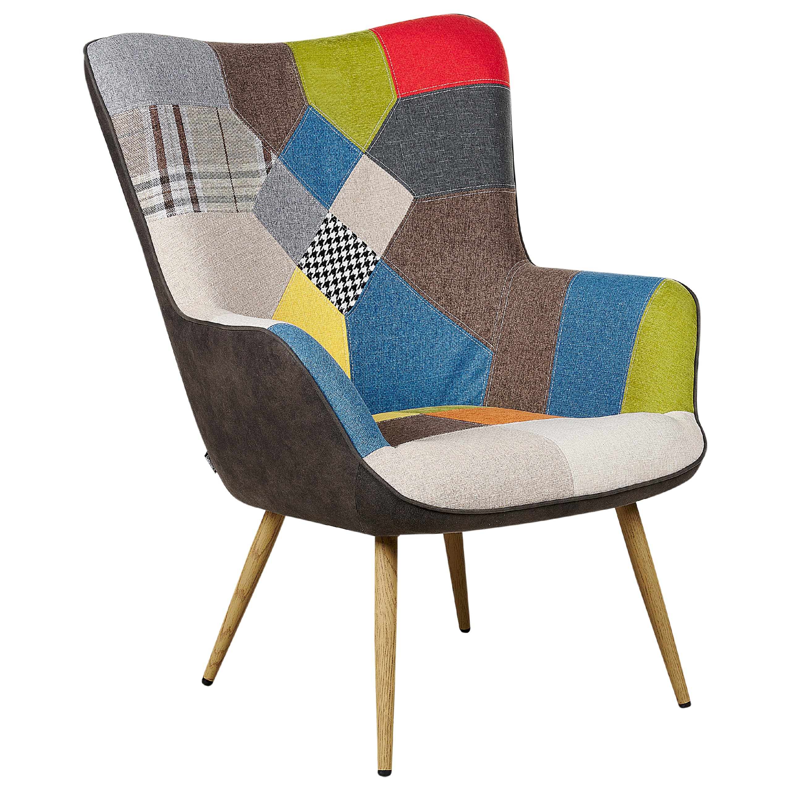 beliani-vejle-ii-ohrensessel-mit-hocker-patchwork-bunt image 4