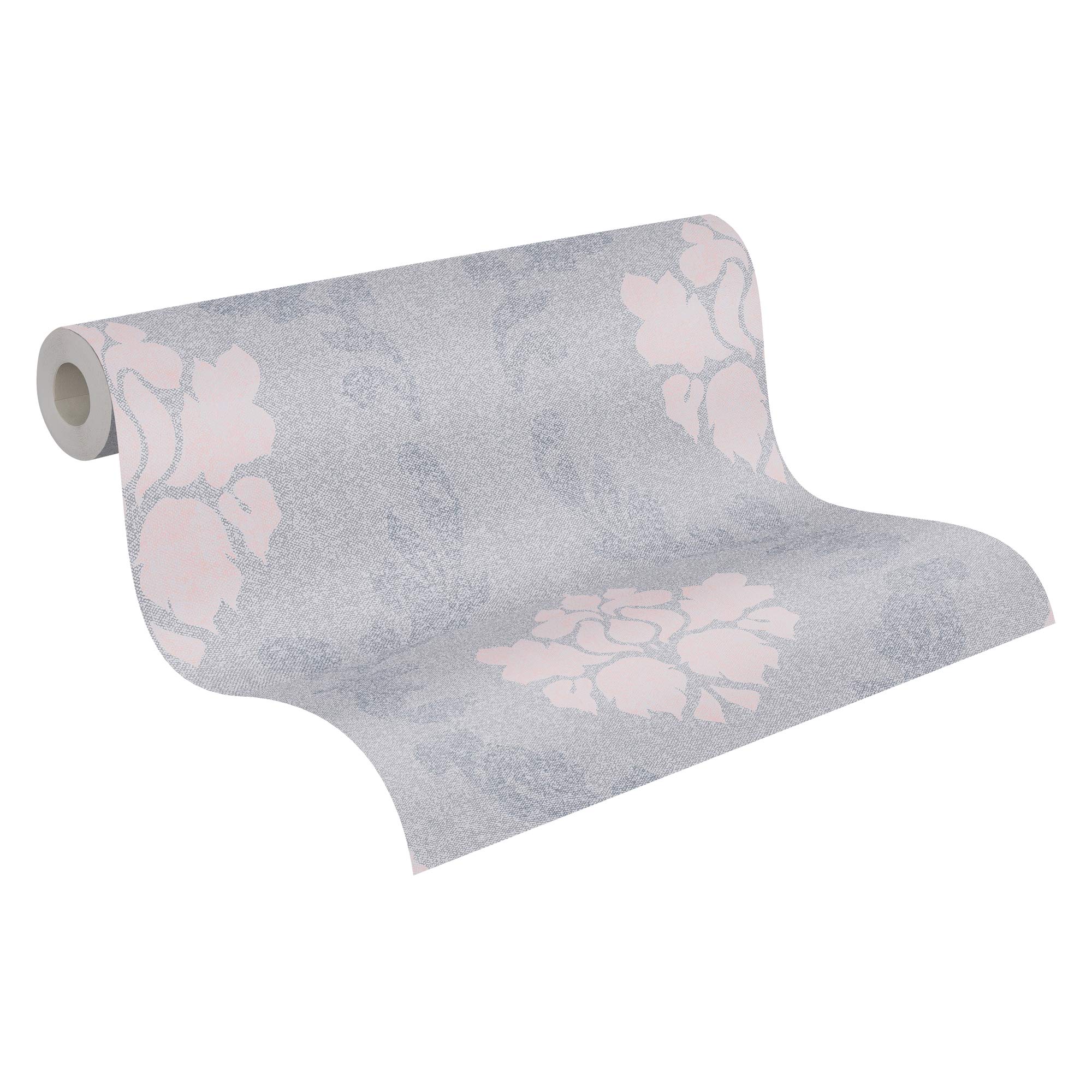 a-s-cr-ation-new-elegance-37552-3-vliestapete-grau-rosa image 1