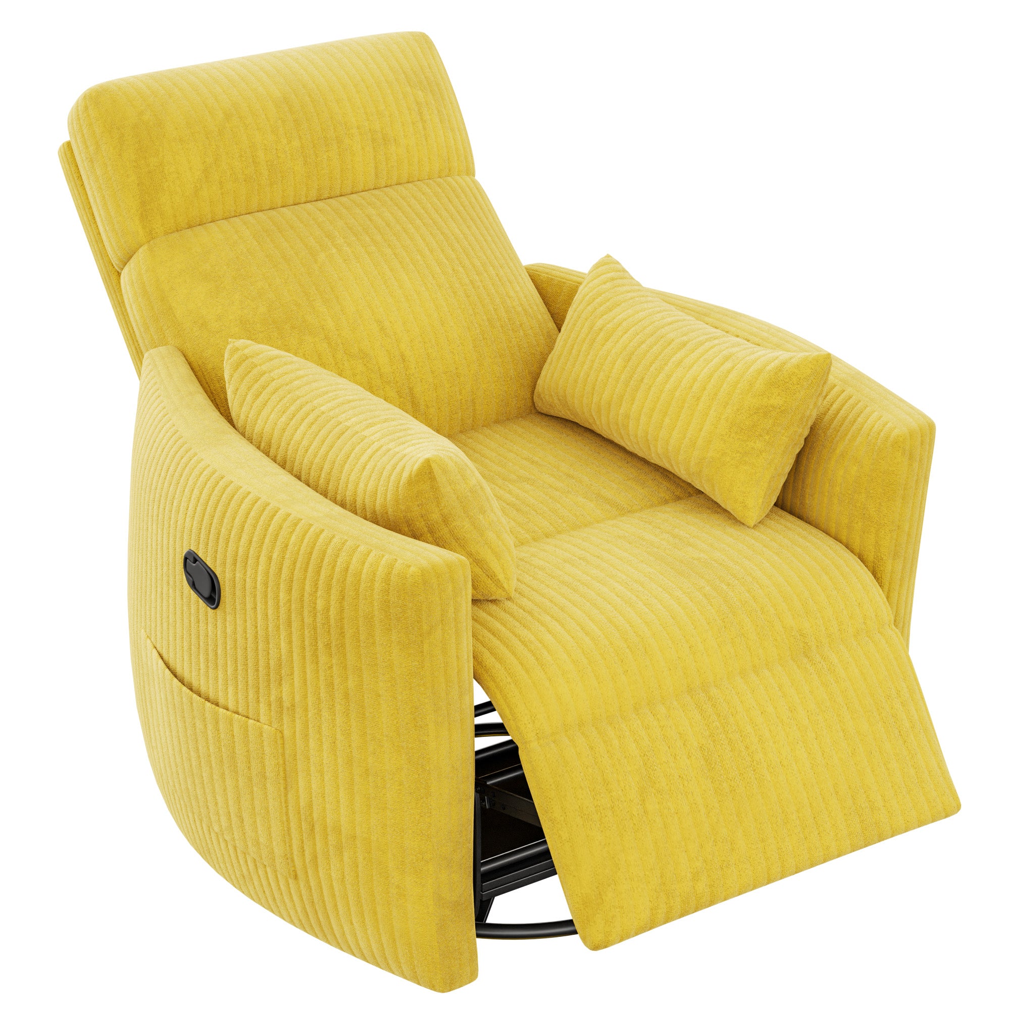homall-recliner-chair-schaukelsessel-dunkelgrau-massage-stillstuhl image 5