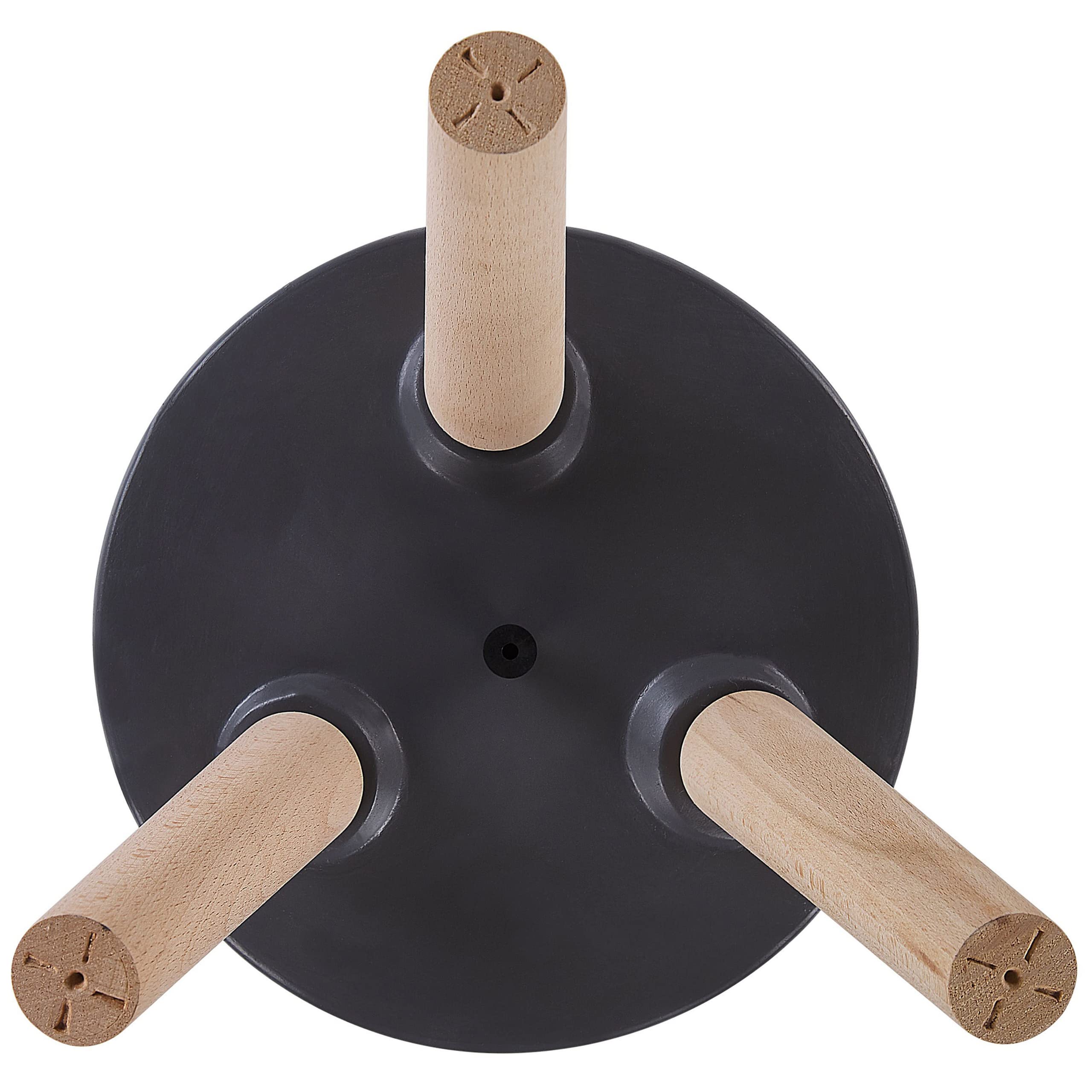 beliani-arginia-pflanztopf-grau-magnesium-21-cm-holzbeine image 5