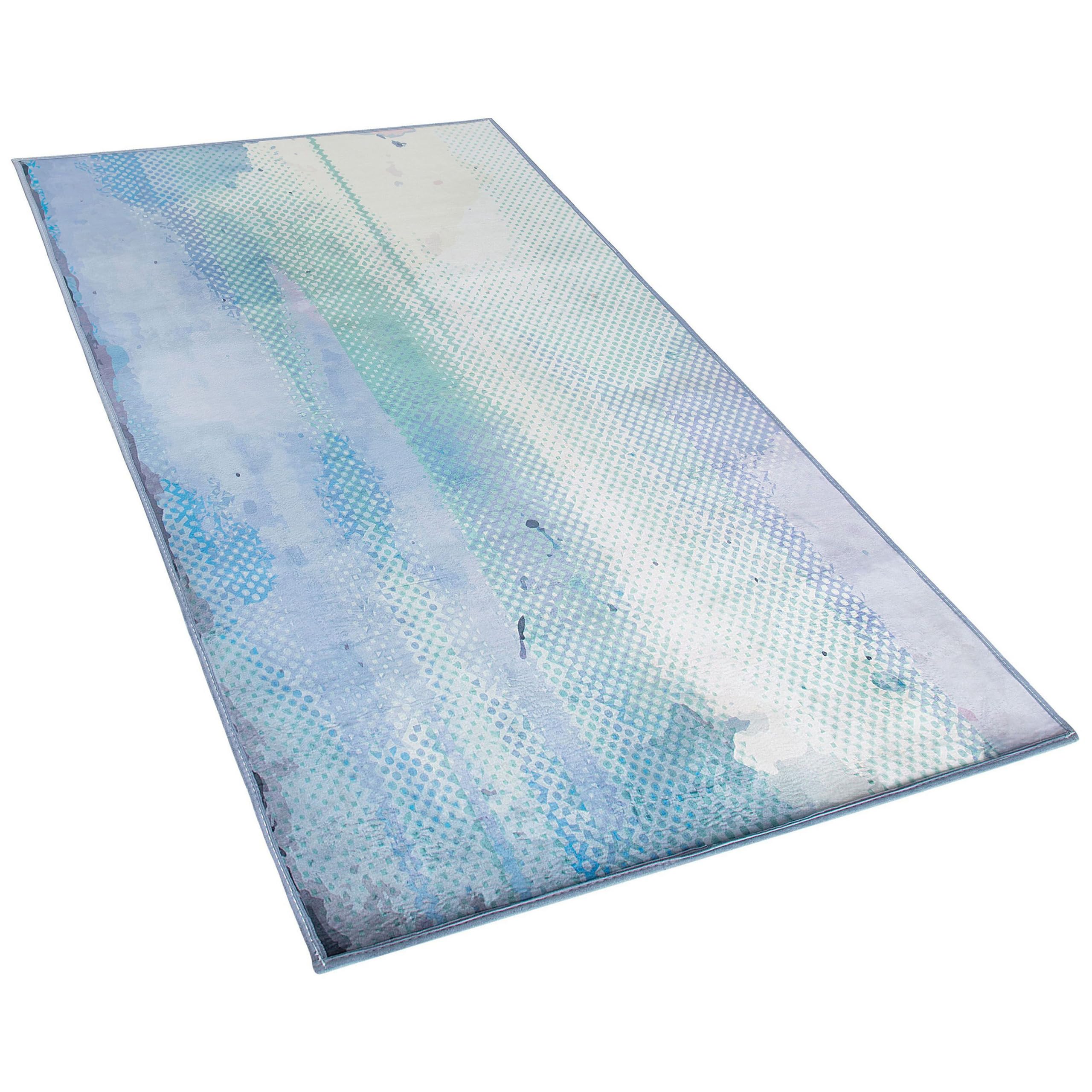 beliani-susuz-teppich-80x150-cm-blau-gr-n-abstrakt image 6