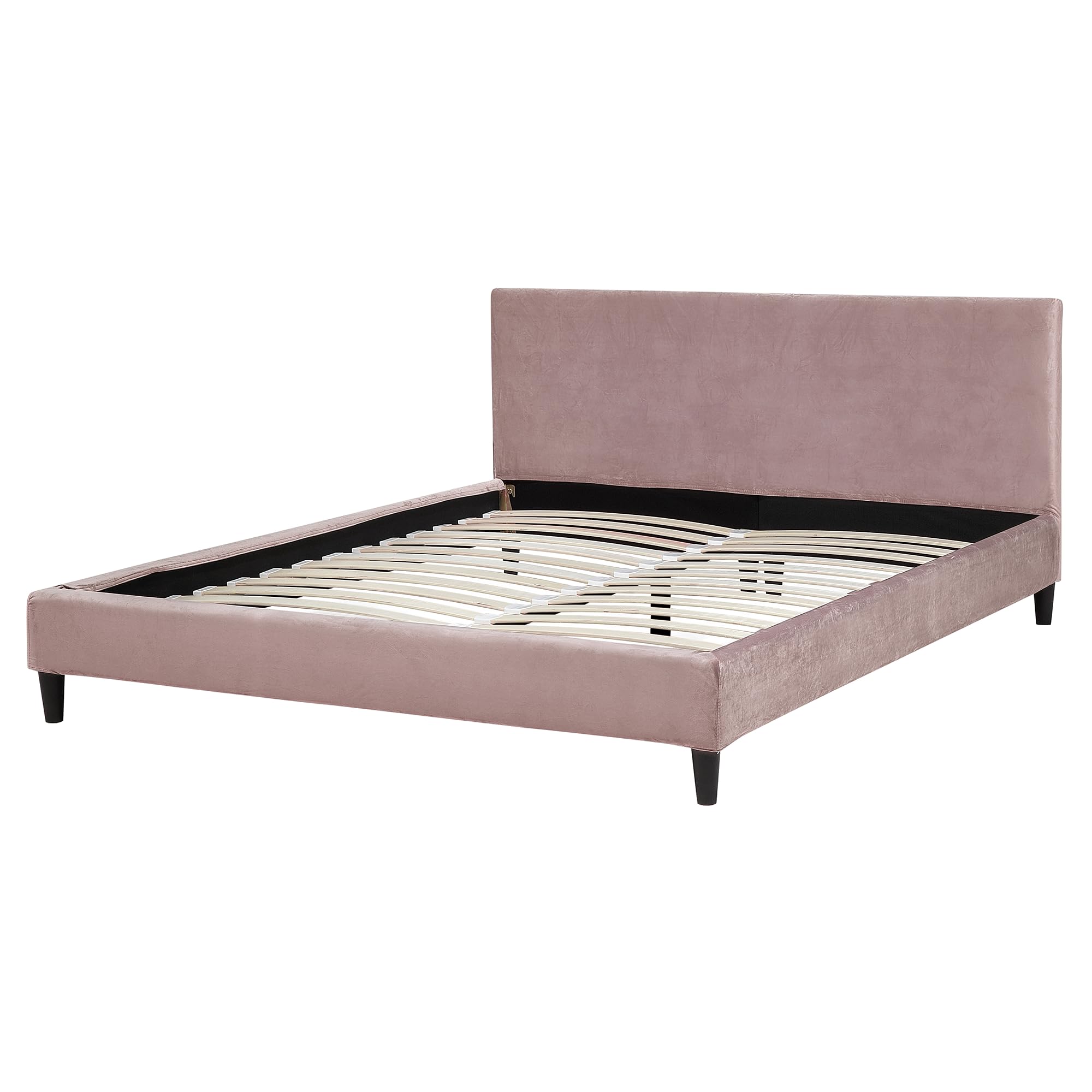 beliani-fitou-samtbett-160x200-rosa-mit-abnehmbarem-bezug image 4