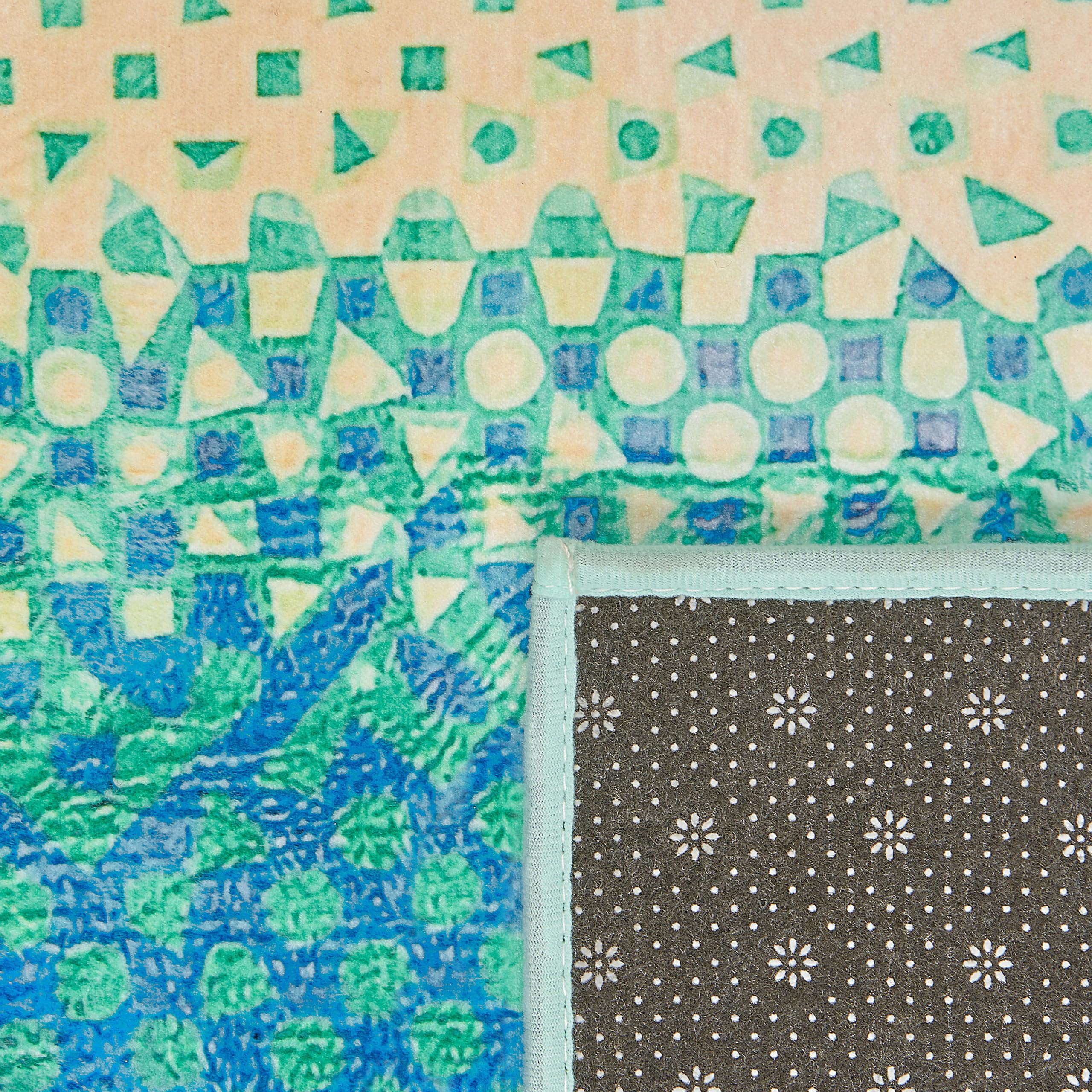 beliani-susuz-teppich-80x150-cm-blau-gr-n-abstrakt image 5