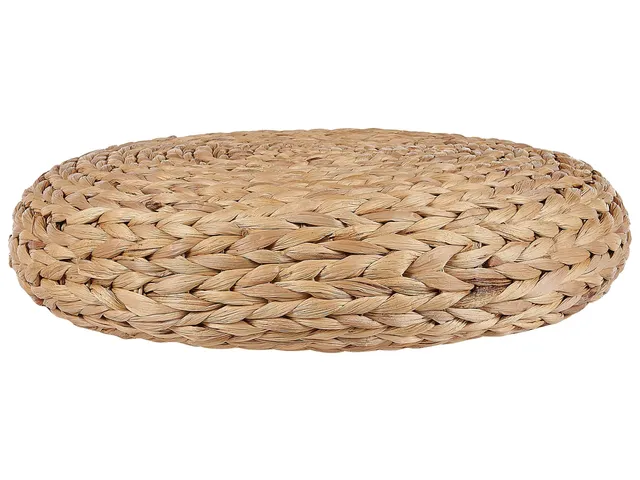 beliani-wahoo-pouf-natur-40-cm-boho-wasserhyazinthe image 1
