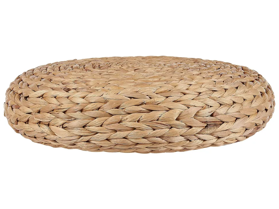 beliani-wahoo-pouf-natur-40-cm-boho-wasserhyazinthe image 1
