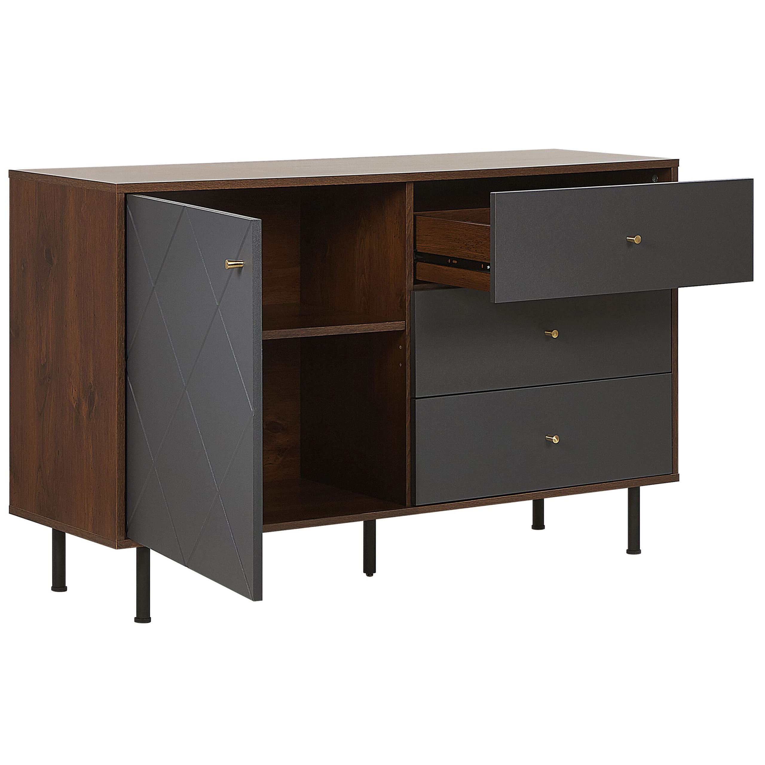 beliani-palmer-sideboard-grau-holz-120-cm-3-schubladen image 5
