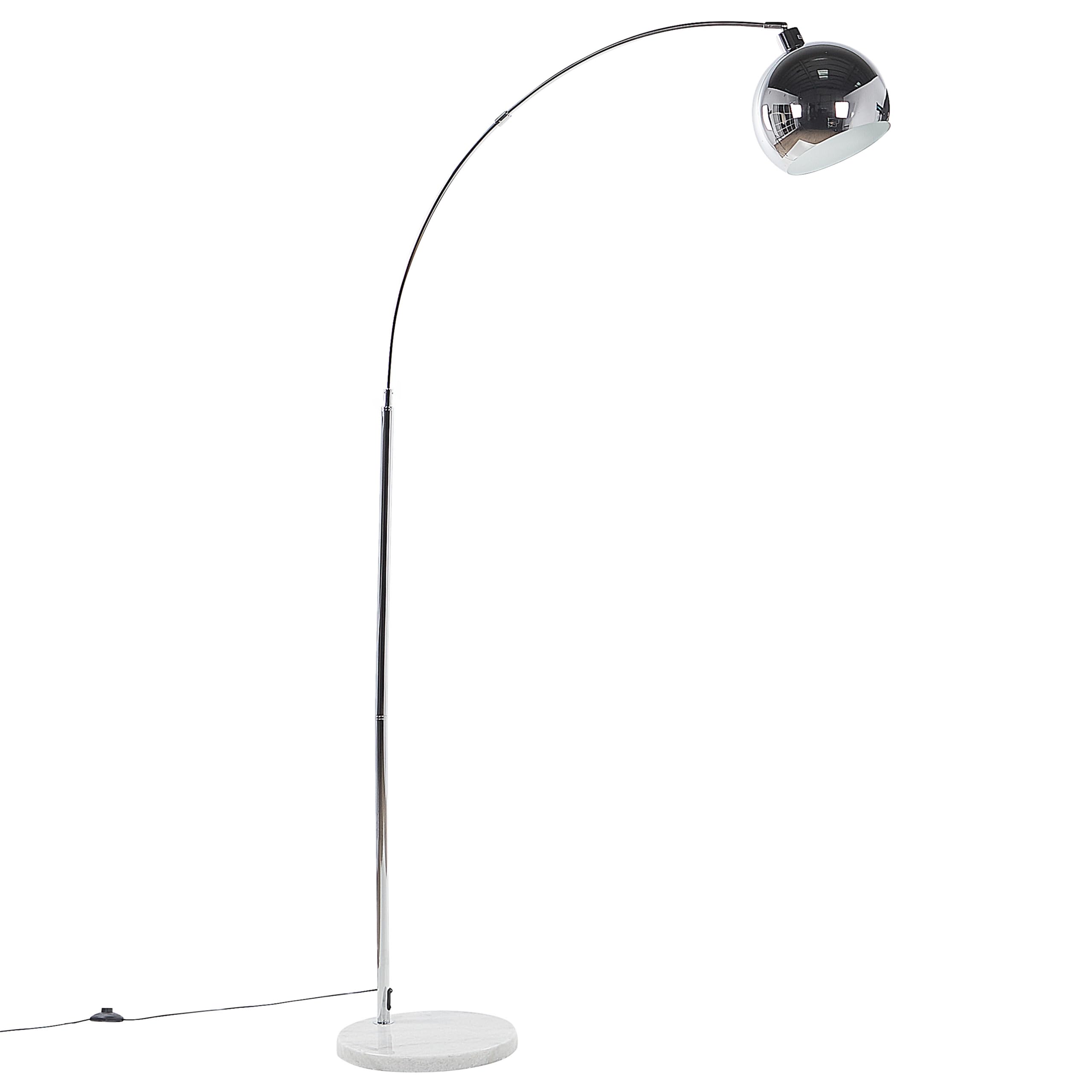 beliani-paroo-stehlampe-silber-metall-verchromt-210-cm image 5