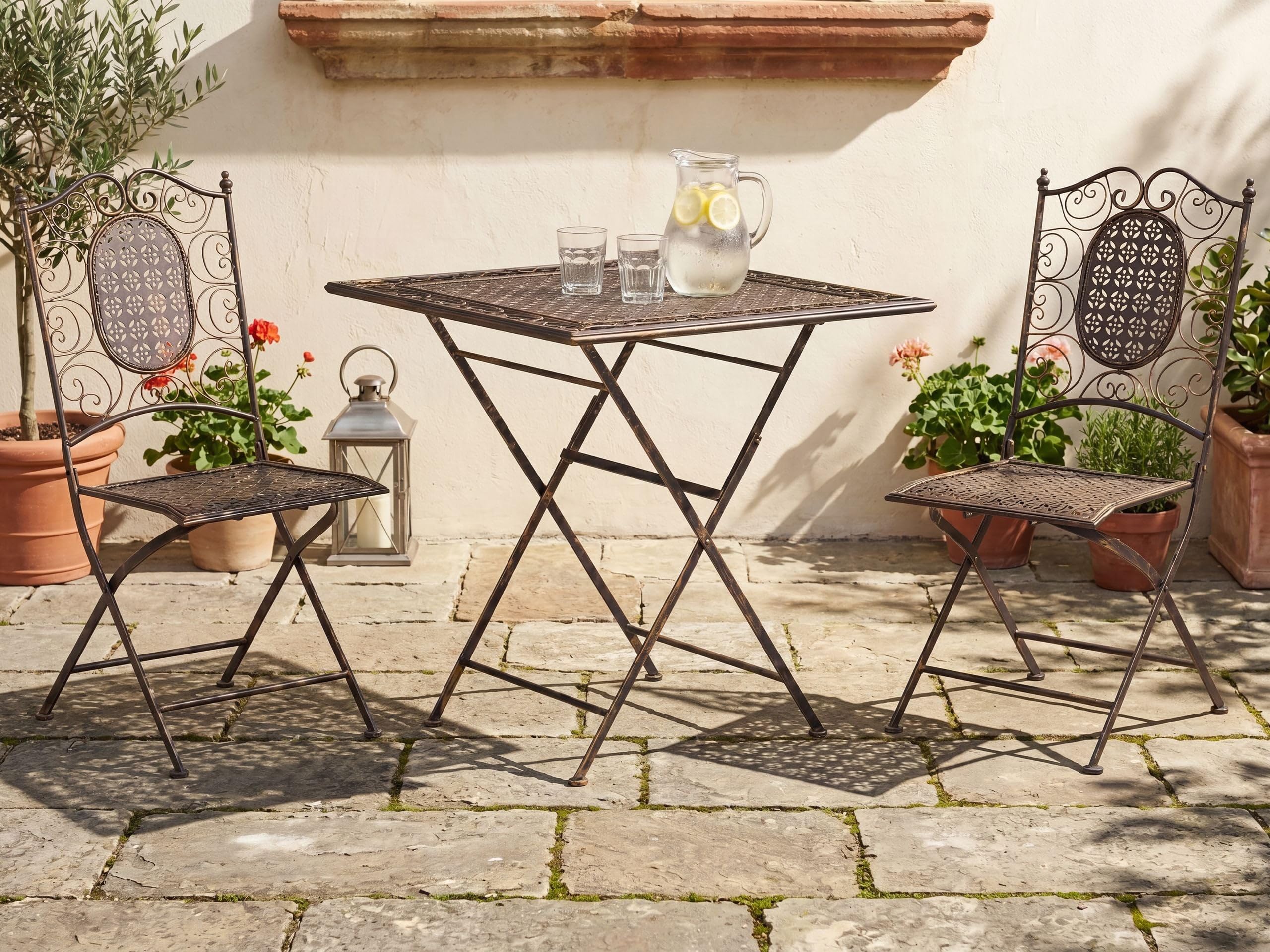 beliani-bormio-bistro-set-eisen-2-sitzer-klappbar-schwarz image 2