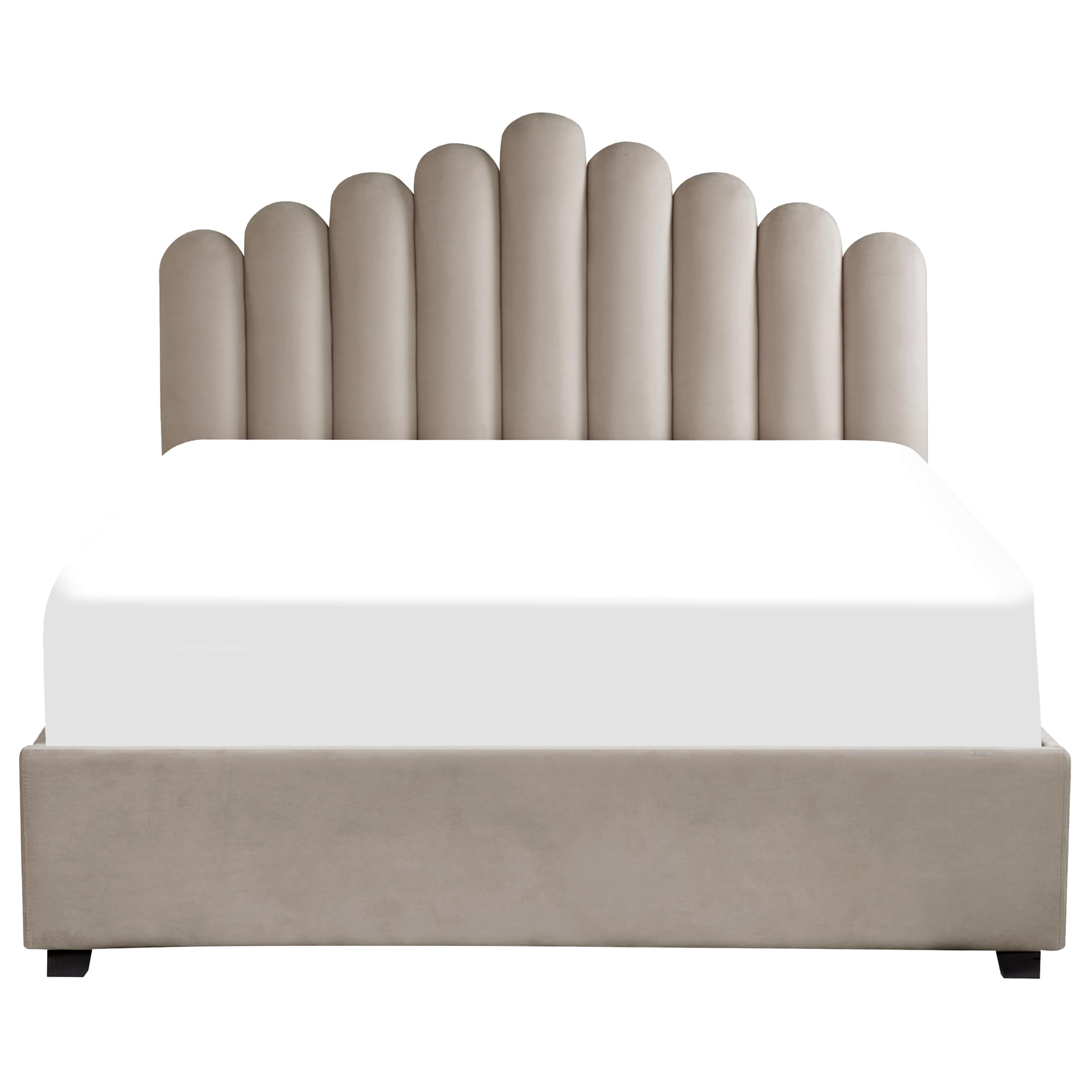 beliani-vincennes-polsterbett-samt-taupe-160x200-muschel image 6
