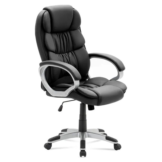 homall-office-leather-chair-b-rostuhl-kunstleder-schwarz-2 image 1
