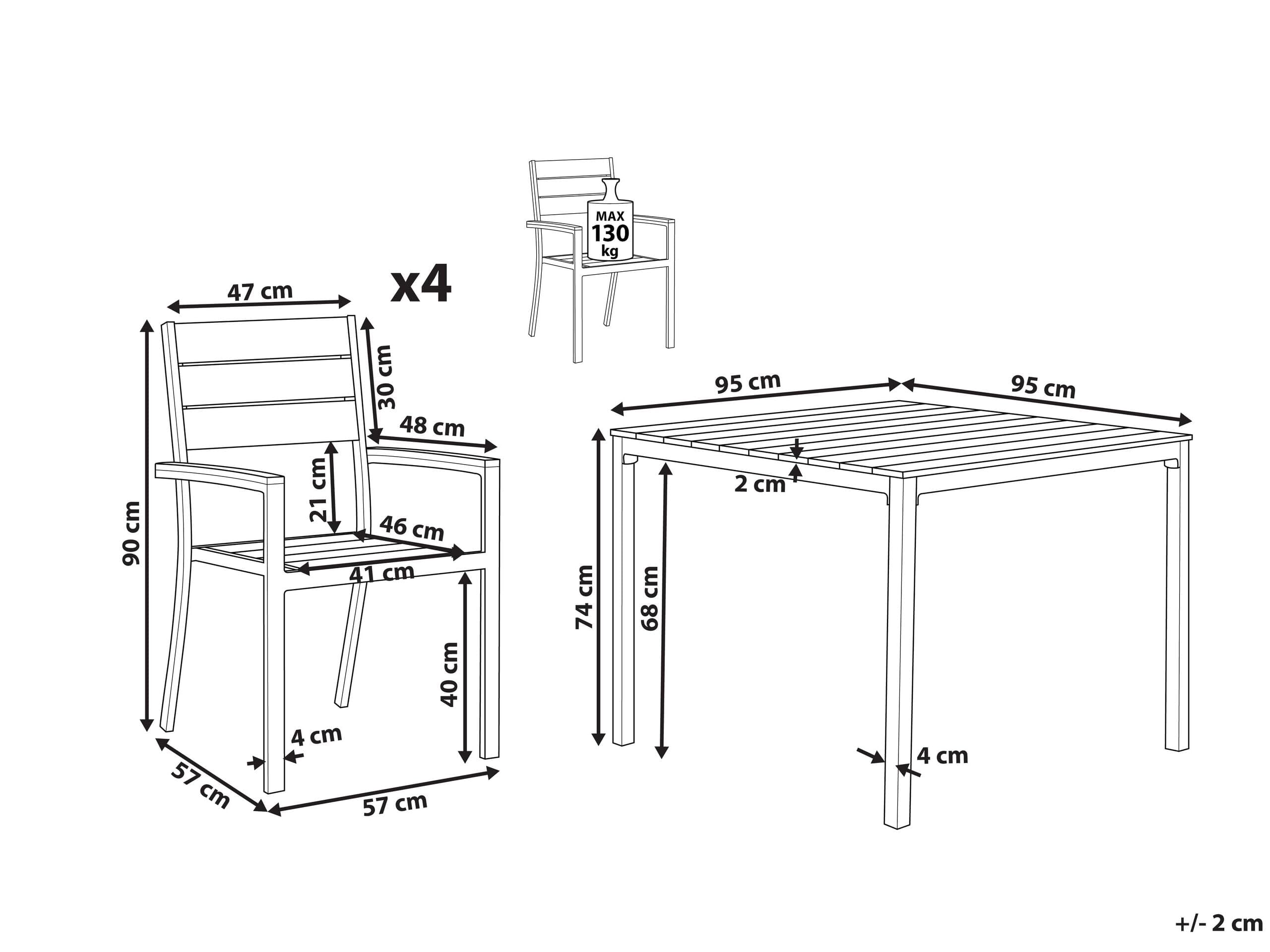beliani-prato-gartenm-bel-set-4-pers-95x95-cm-stapelbar image 3