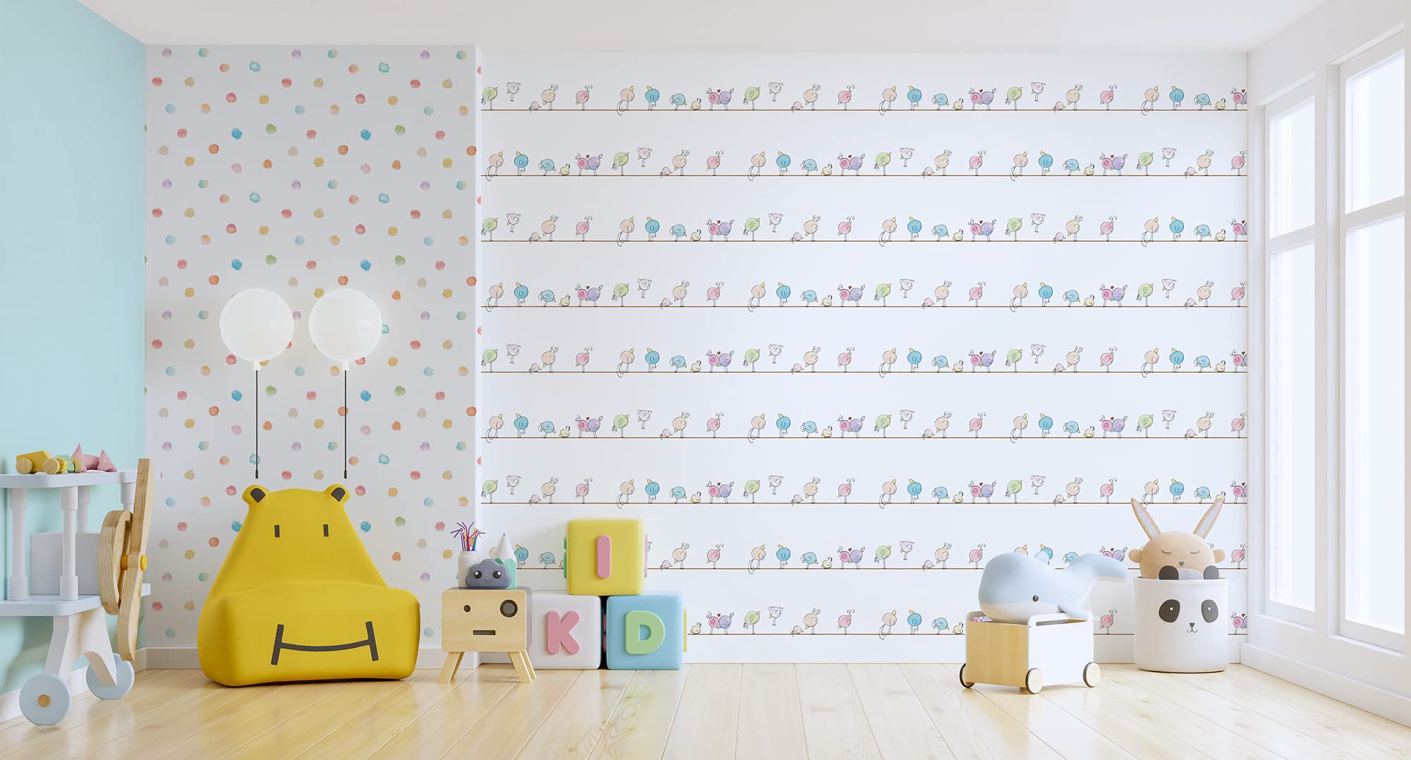 a-s-cr-ation-little-love-381471-kindertapete-punkte-bunt image 3