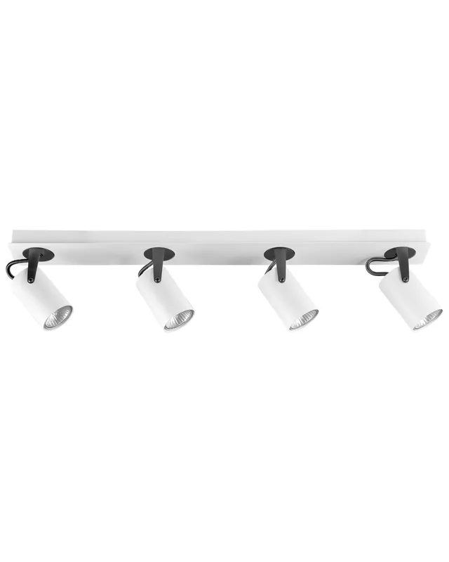 beliani-klip-deckenspot-4-flammig-wei-metall-schwenkbar image 1