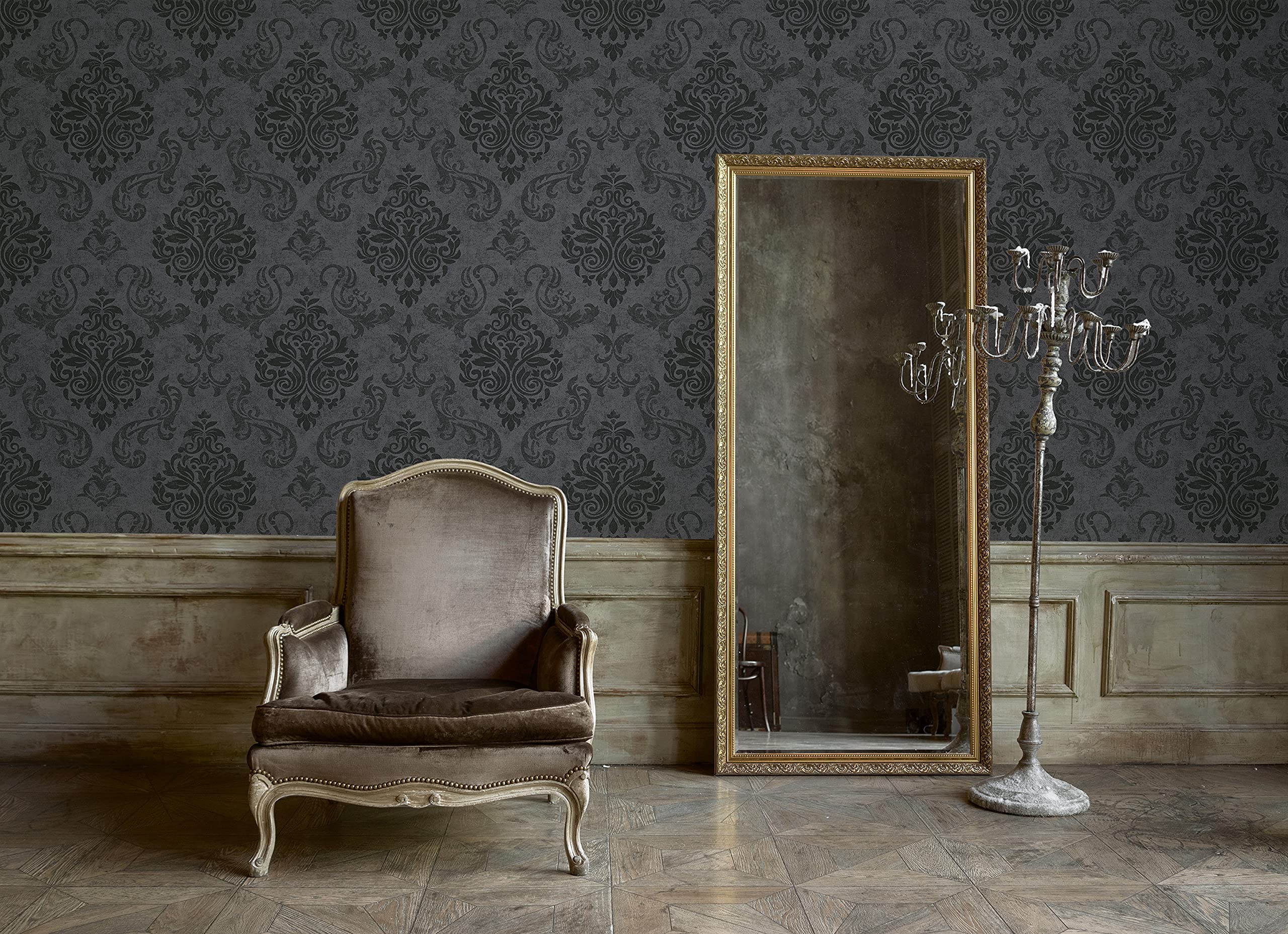 a-s-cr-ation-memory-953723-vliestapete-grau-metallic-schwarz image 7