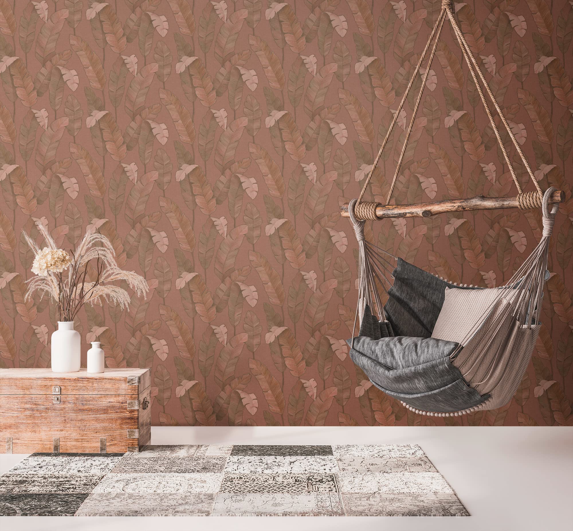 livingwalls-travel-styles-vliestapete-tropisch-rot-botanisch image 7