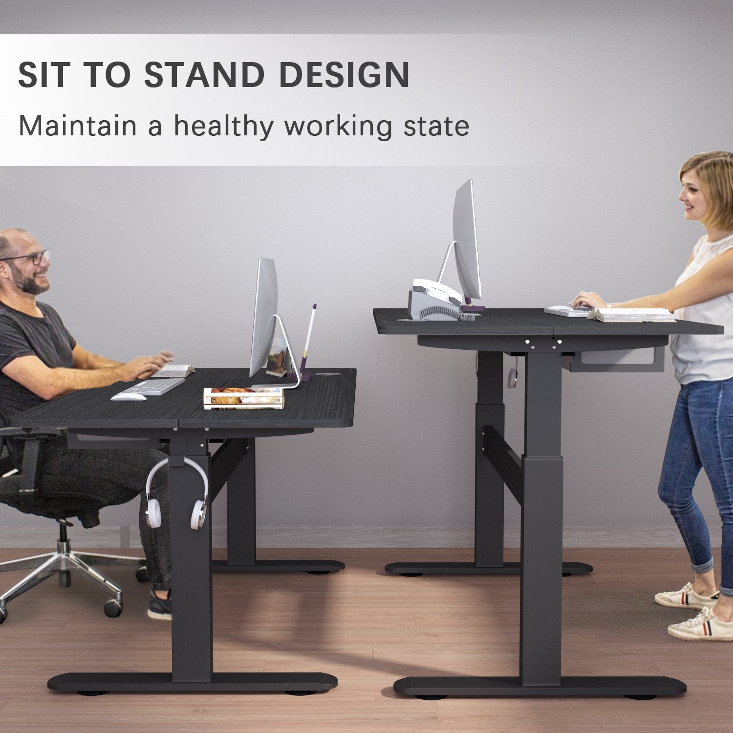 homall-standing-desk-schreibtisch-h-henverstellbar-schwarz image 3