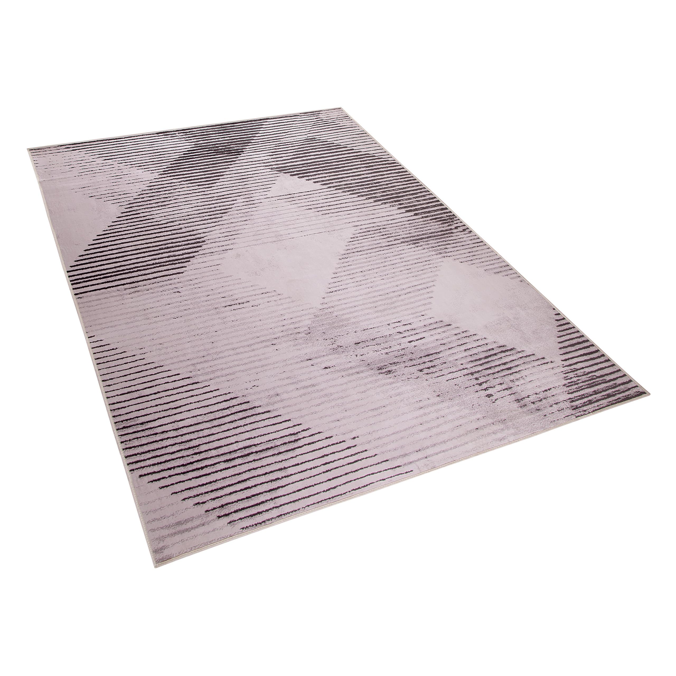 beliani-kale-wohnteppich-140-x-200-cm-rosa-geometrisch image 4