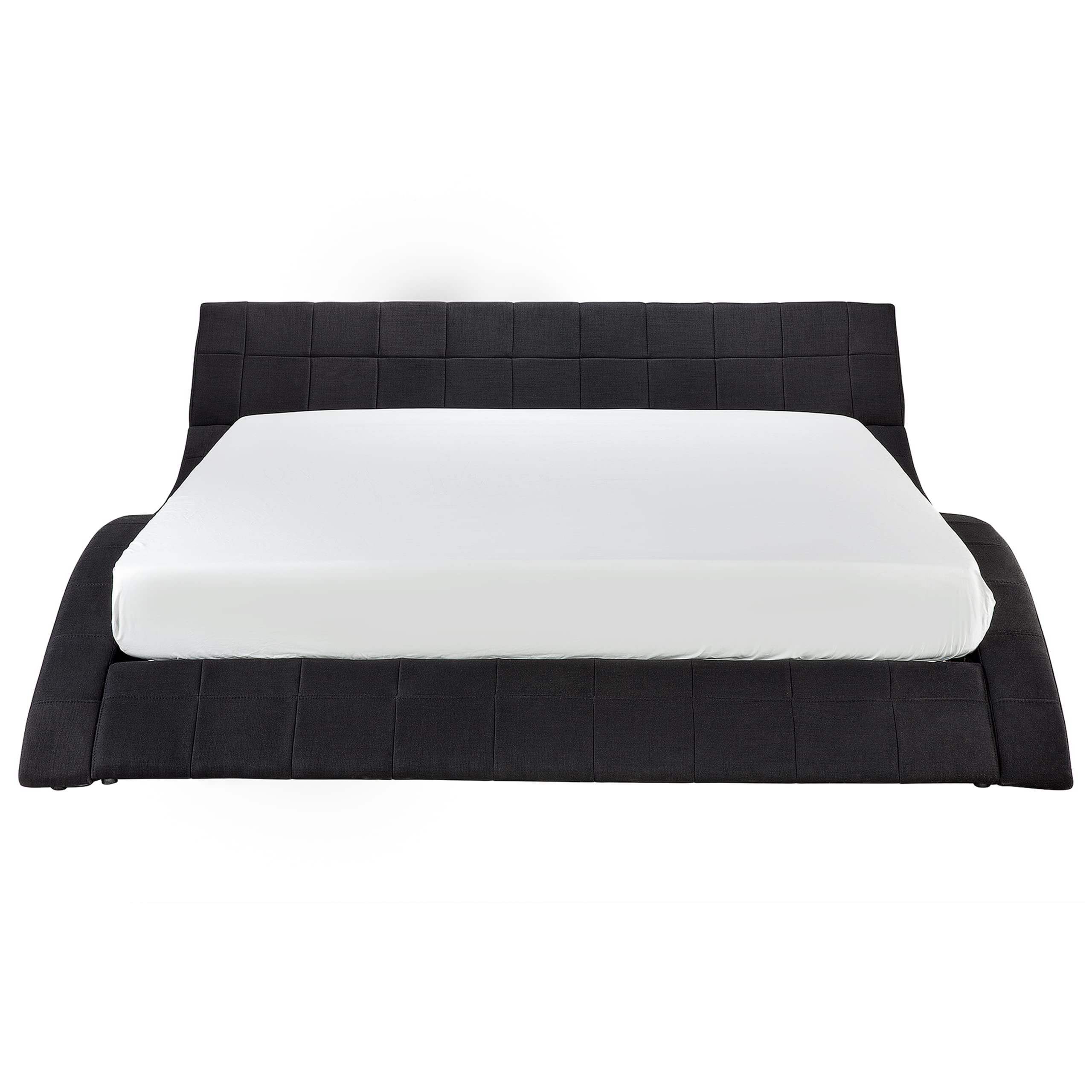 beliani-vichy-polsterbett-180x200-schwarz-mit-lattenrost image 3