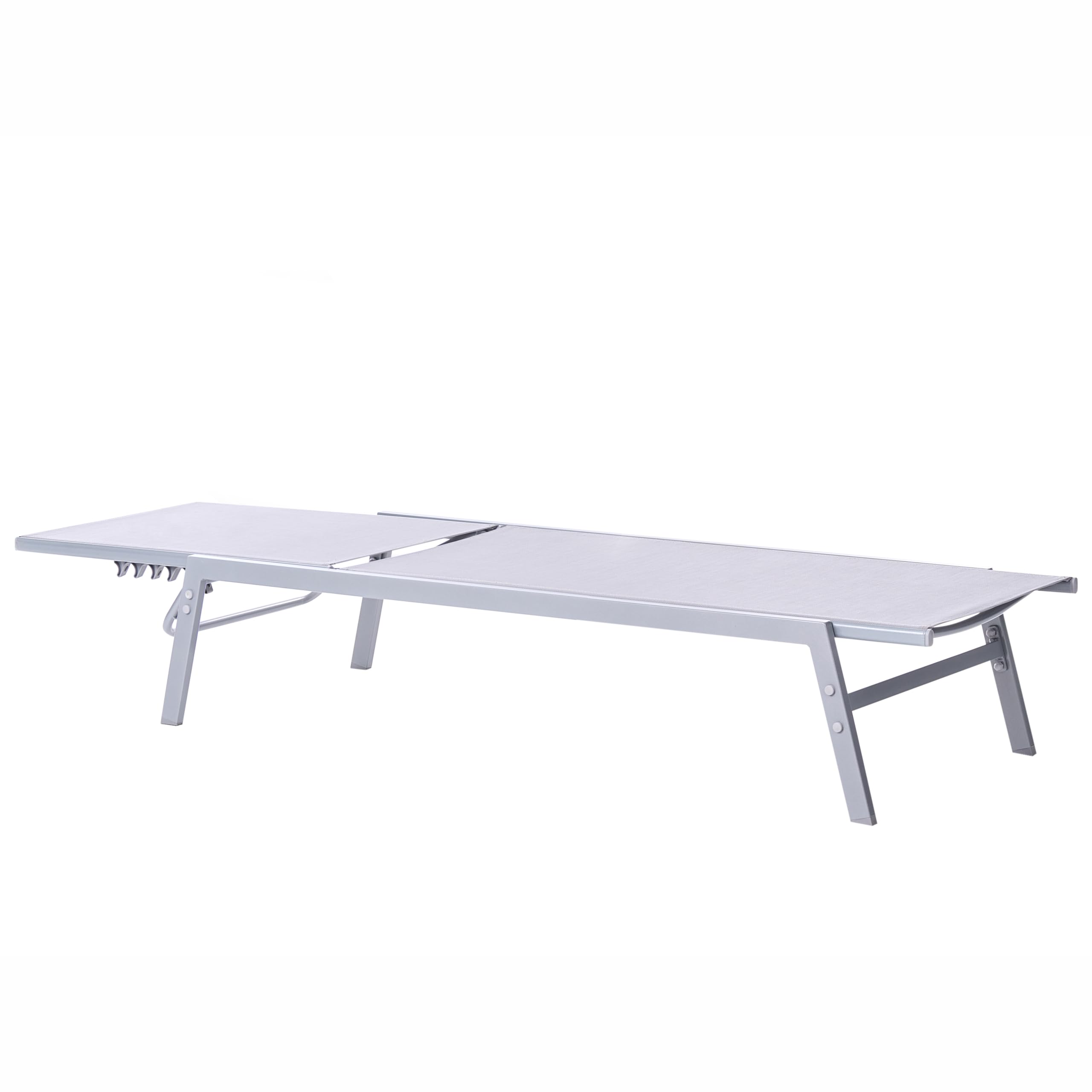 beliani-noli-gartenliege-stahl-mesh-grau-verstellbar-160-kg image 5