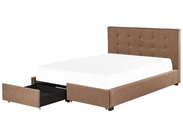 beliani-la-rochelle-bett-180x200-braun-mit-bettkasten image 1