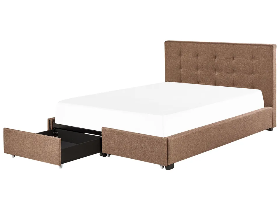 beliani-la-rochelle-bett-180x200-braun-mit-bettkasten image 1